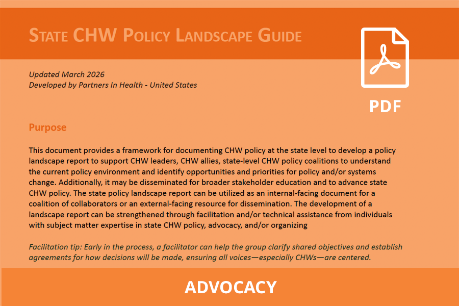 State CHW Policy Landscape Guide&nbsp;