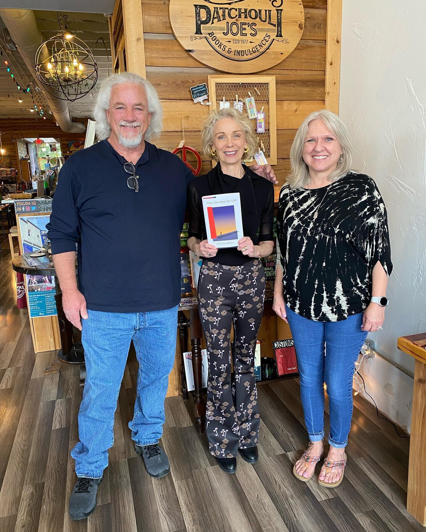 Patchouli Joe's is an oasis in Denton,Texas! A fabulous bookstore owned by Joe and Diane. I had one of the best conversations ever about my book!