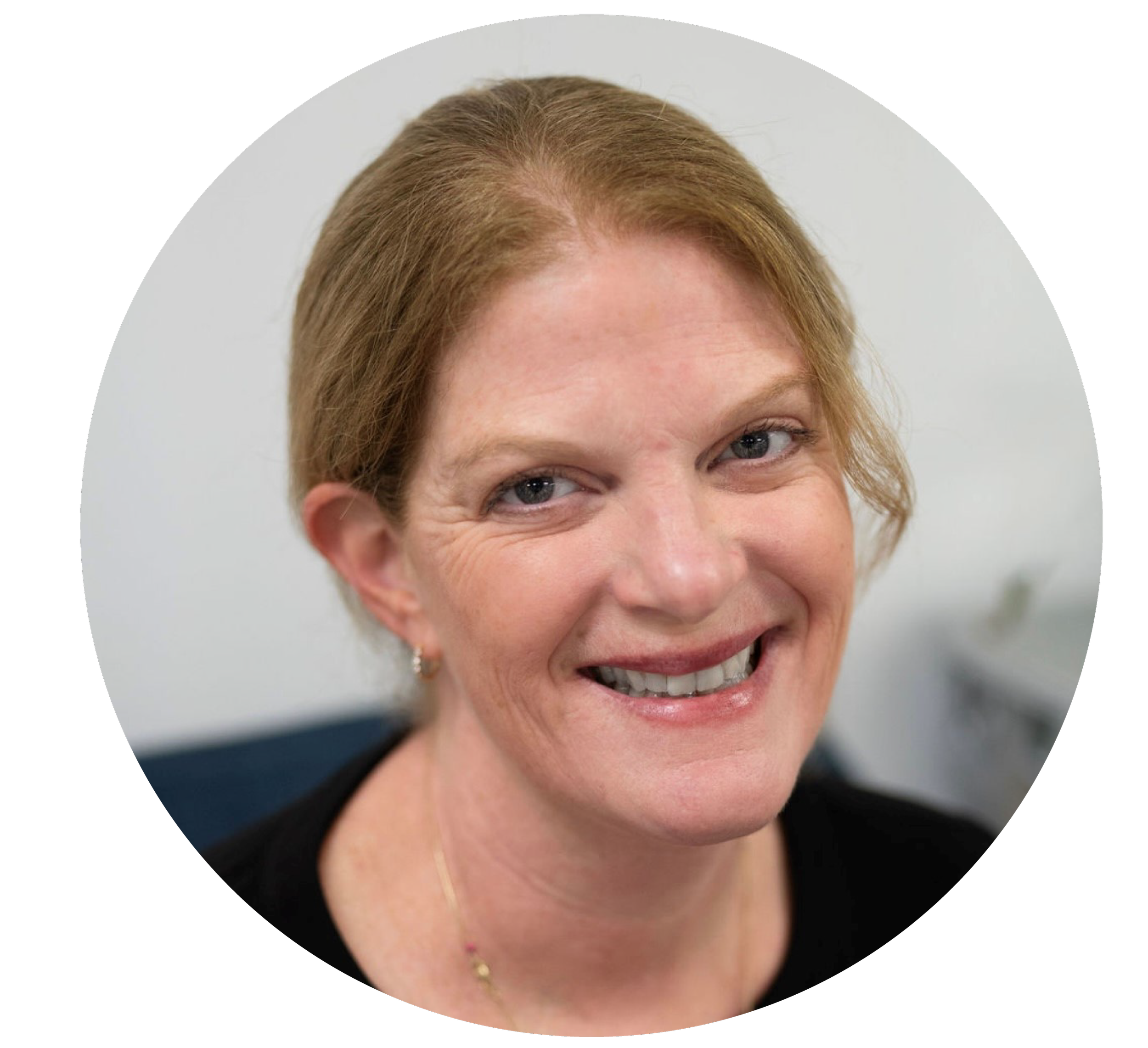 Woman smiling in close-up portrait