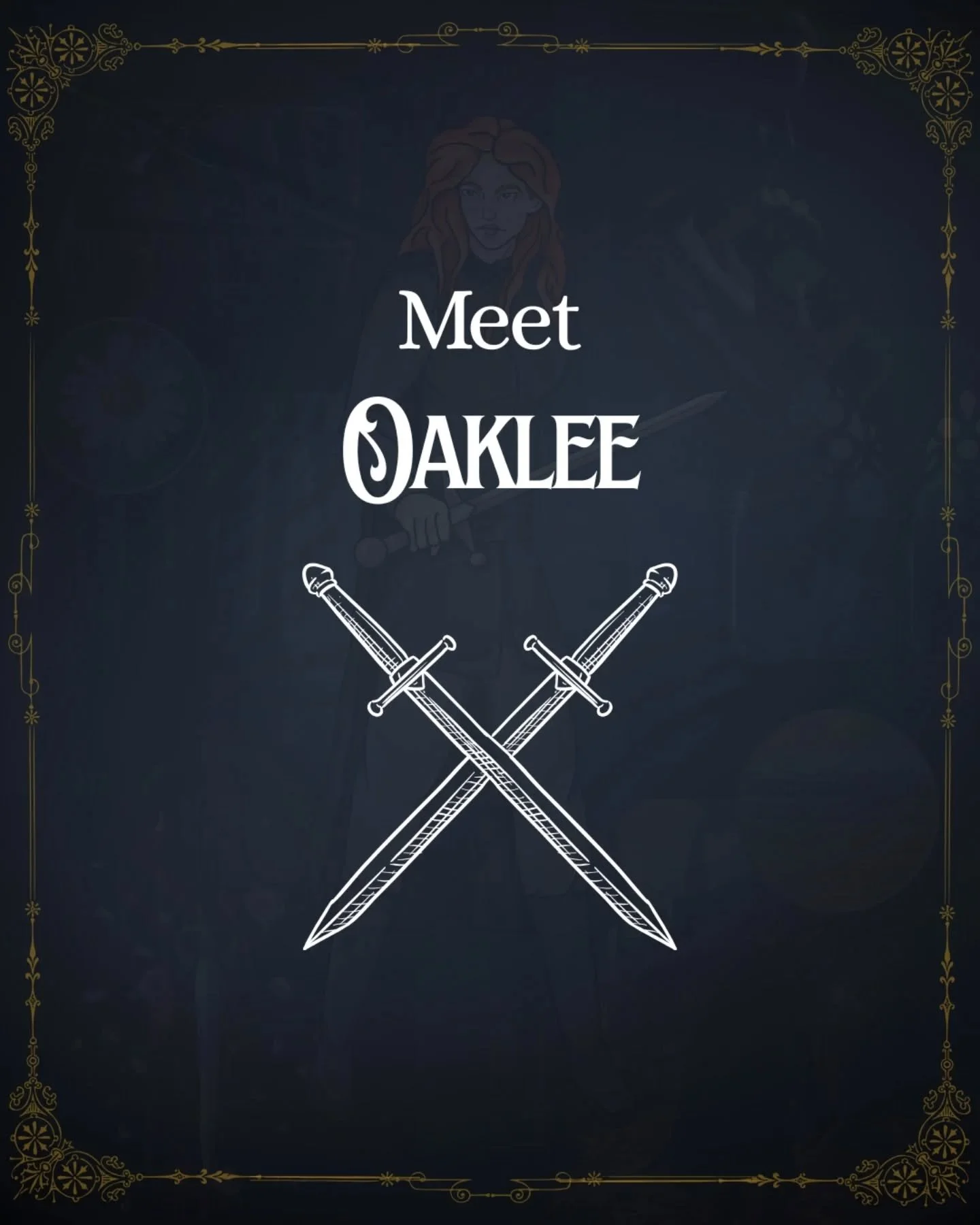 I've mentioned once or twice that Oaklee would get character art. Here it is! 

Oaklee is a side character, but an important one. Her story runs parallel to the warriors' and will intersect in the final book in a big way. But her past is already conn