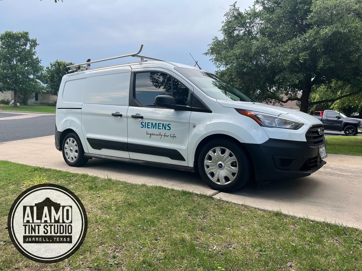 Stay cool on the job. Get your van or truck tinted before the summer heatwave! ☀️😎 #tinter #geoshield #windowtint #tint #staycool #windowfilm #jarrelltx
