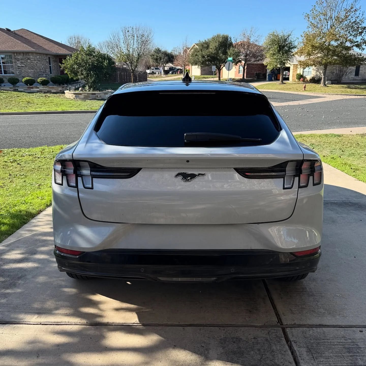It&rsquo;s been a minute. But I&rsquo;m back! Knocked out this Ford Mustang Mach-E today. 👊😎👍 #windowtint #tinter #geoshield #fivepercenttint #windowfilm #tint #mustang