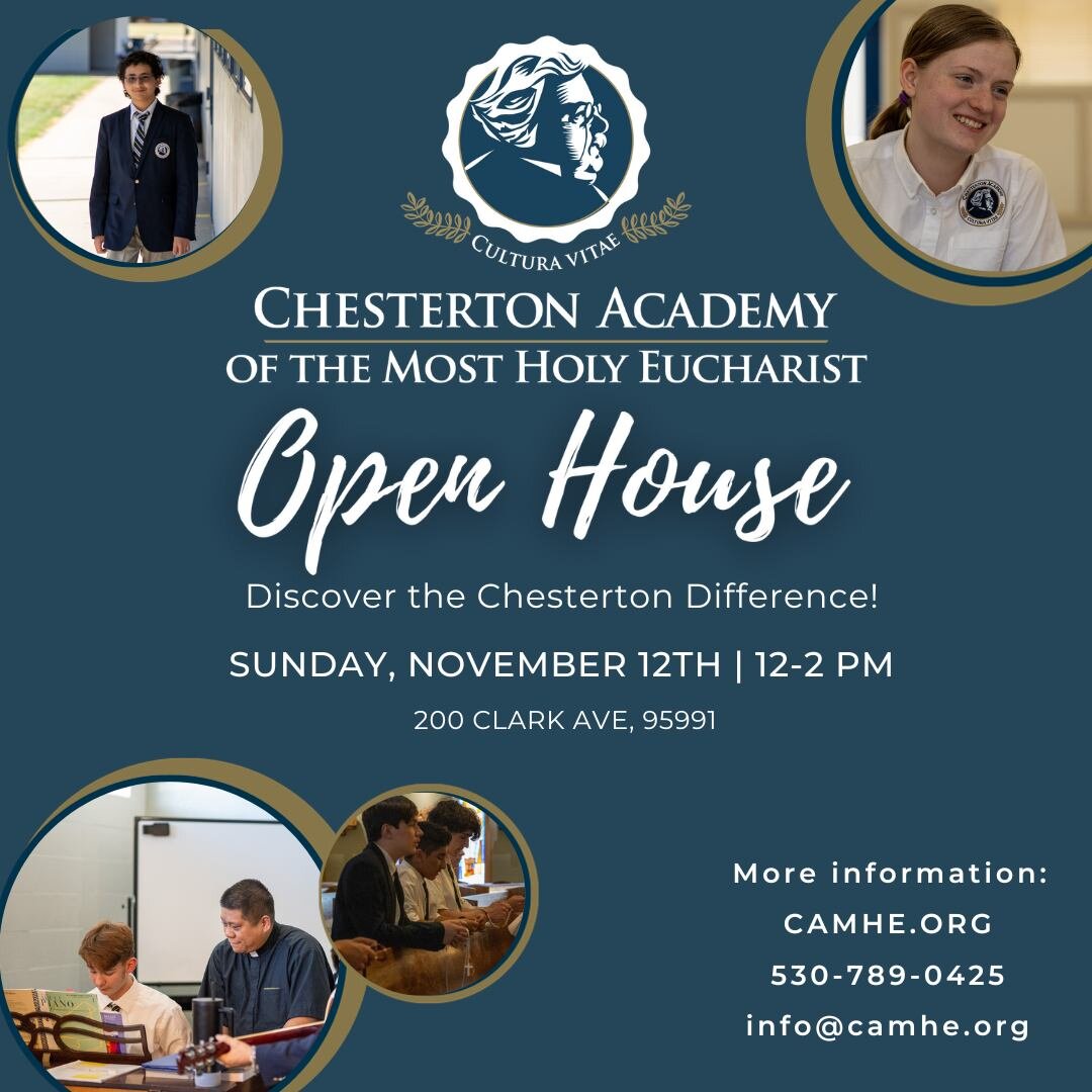 Do you or someone you know, have questions about our high school? Application process? Tuition? What is a classical curriculum? Why our students are so joyful? 

Come and find out at our open house! We would like to invite everyone to our Open House,
