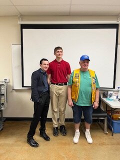 Lion's Club Speech Contest 1st and 2nd place winners