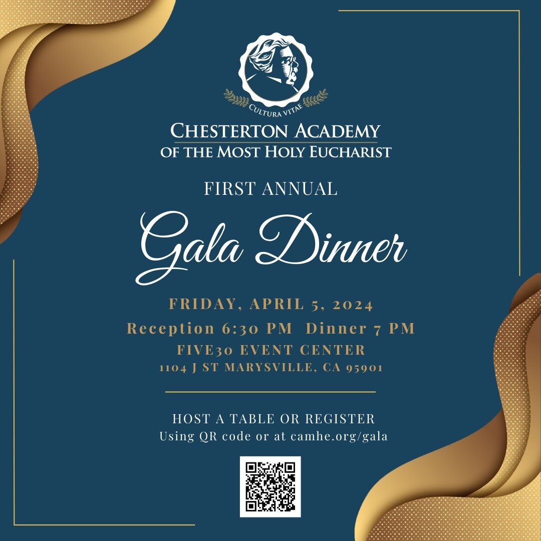 Our 1st Annual Gala Dinner is just around the corner! Have you registered?

Join us for an exciting evening showcasing our vision for joyfully, Catholic classical education.