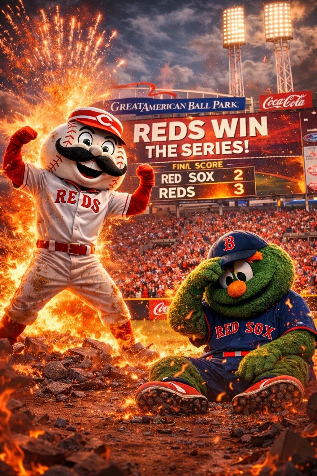 Let&rsquo;s go, Cincinnati Reds‼️⚾️

#cincinnati #Reds #baseball #MLB #boston #RedSox #MrRed #win #redswin #cincinnatireds