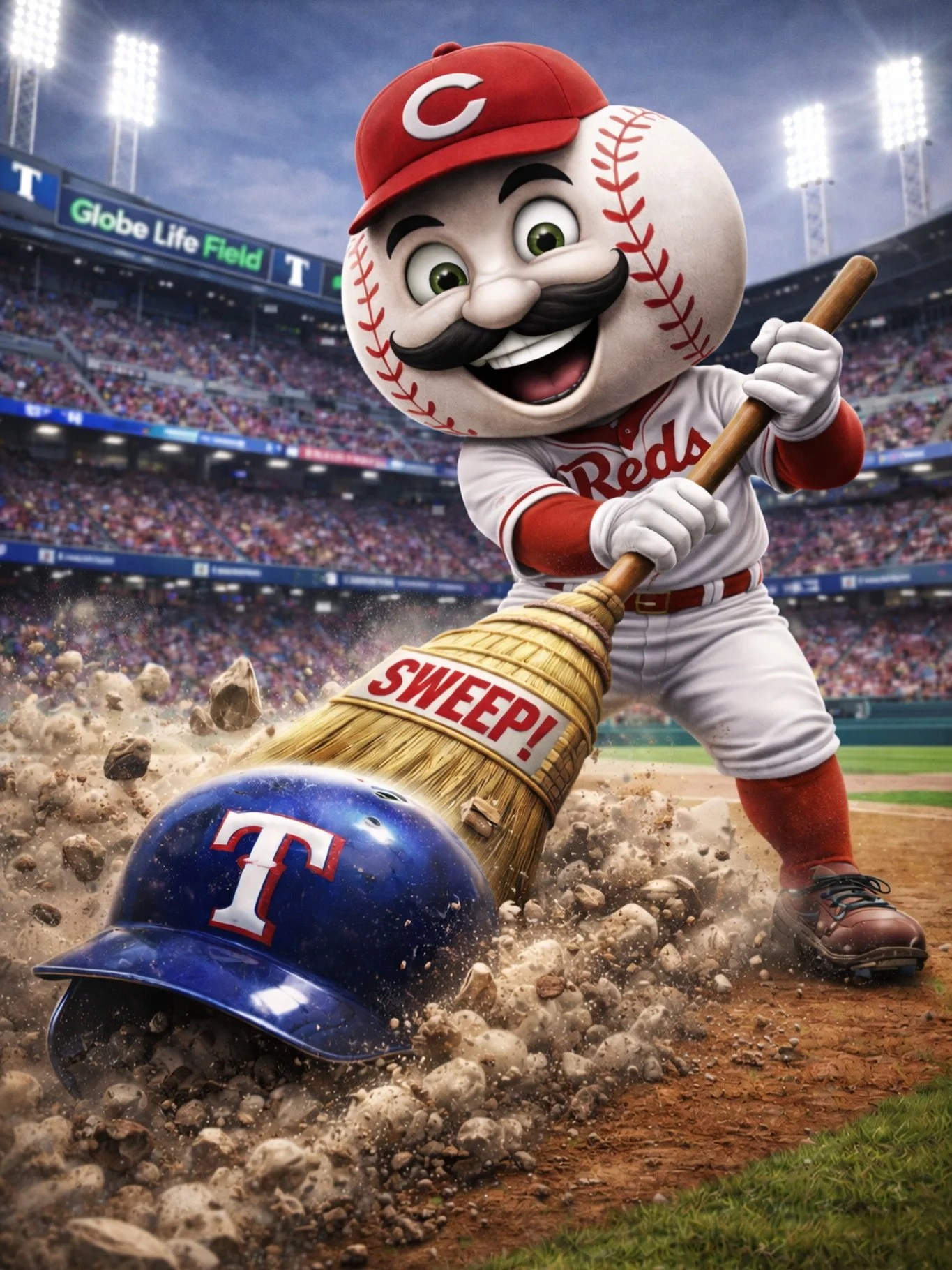 🧹⚾️‼️ #reds #cincinnati  #baseball #mlb #cincinnatireds