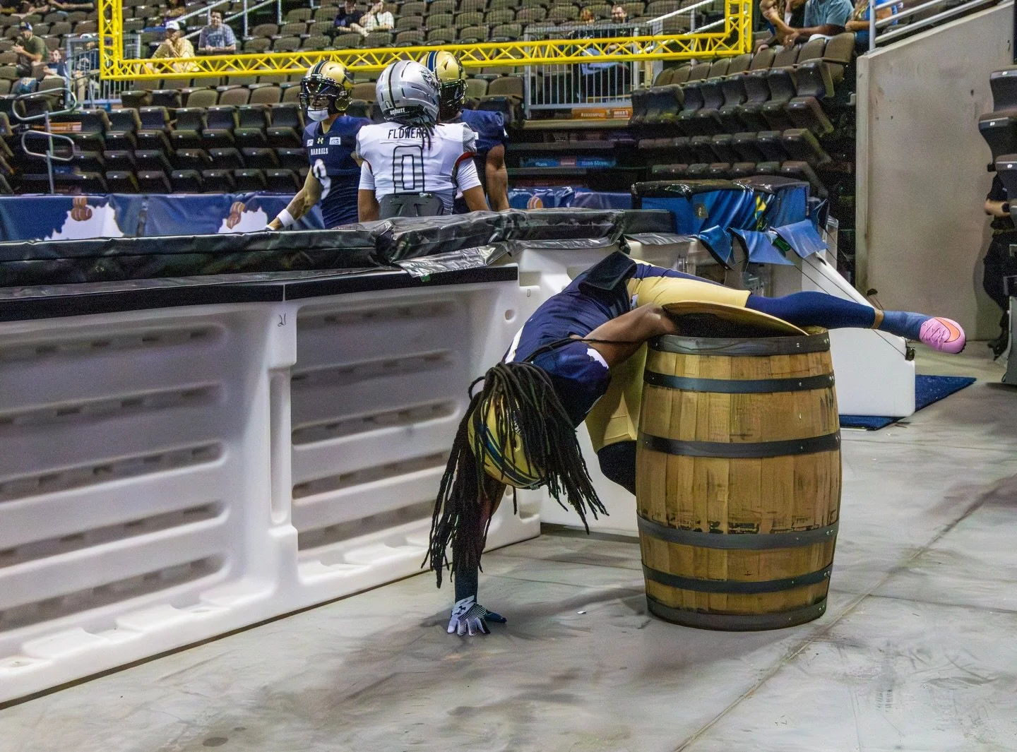 Barrel Down, literally‼️ 🏈 @joep_separateyourself @kentuckybarrels @af1football @thetruistarena #barreldown 📸 @lexandajsmom @fotobyguitto