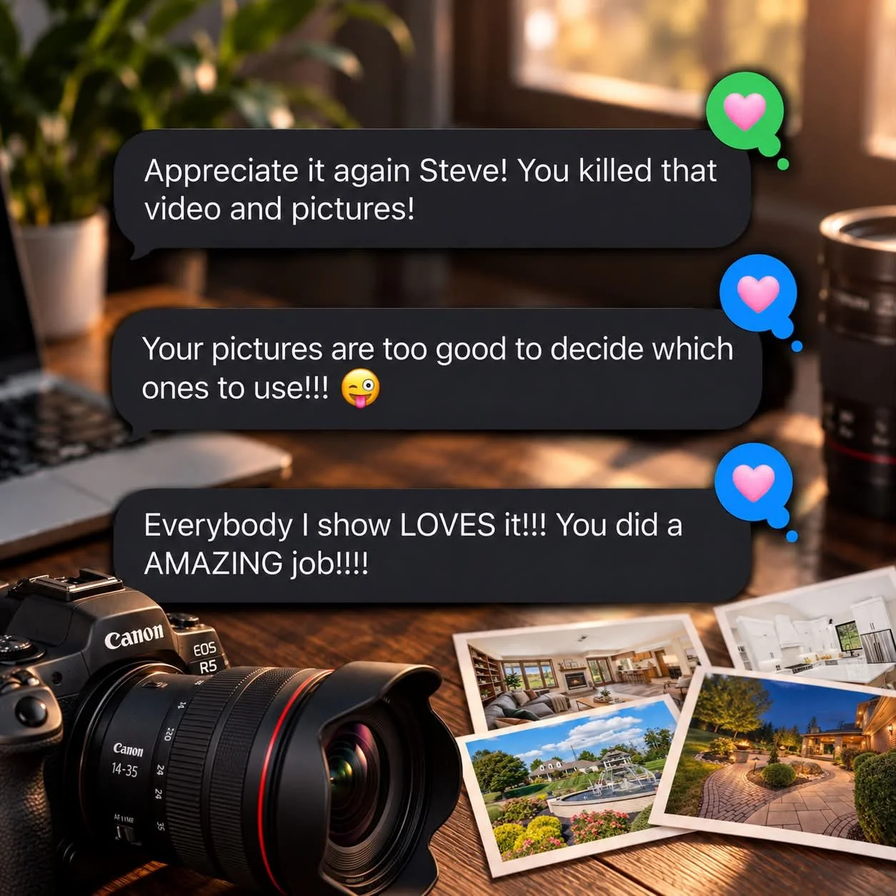 Three messages like this before noon&hellip; y&rsquo;all sure know how to make a guy&rsquo;s day! 📸

&ldquo;You killed that video and pictures!&rdquo;
&ldquo;Your pictures are too good to decide which ones to use!!!&rdquo; 
&ldquo;Everybody I show L