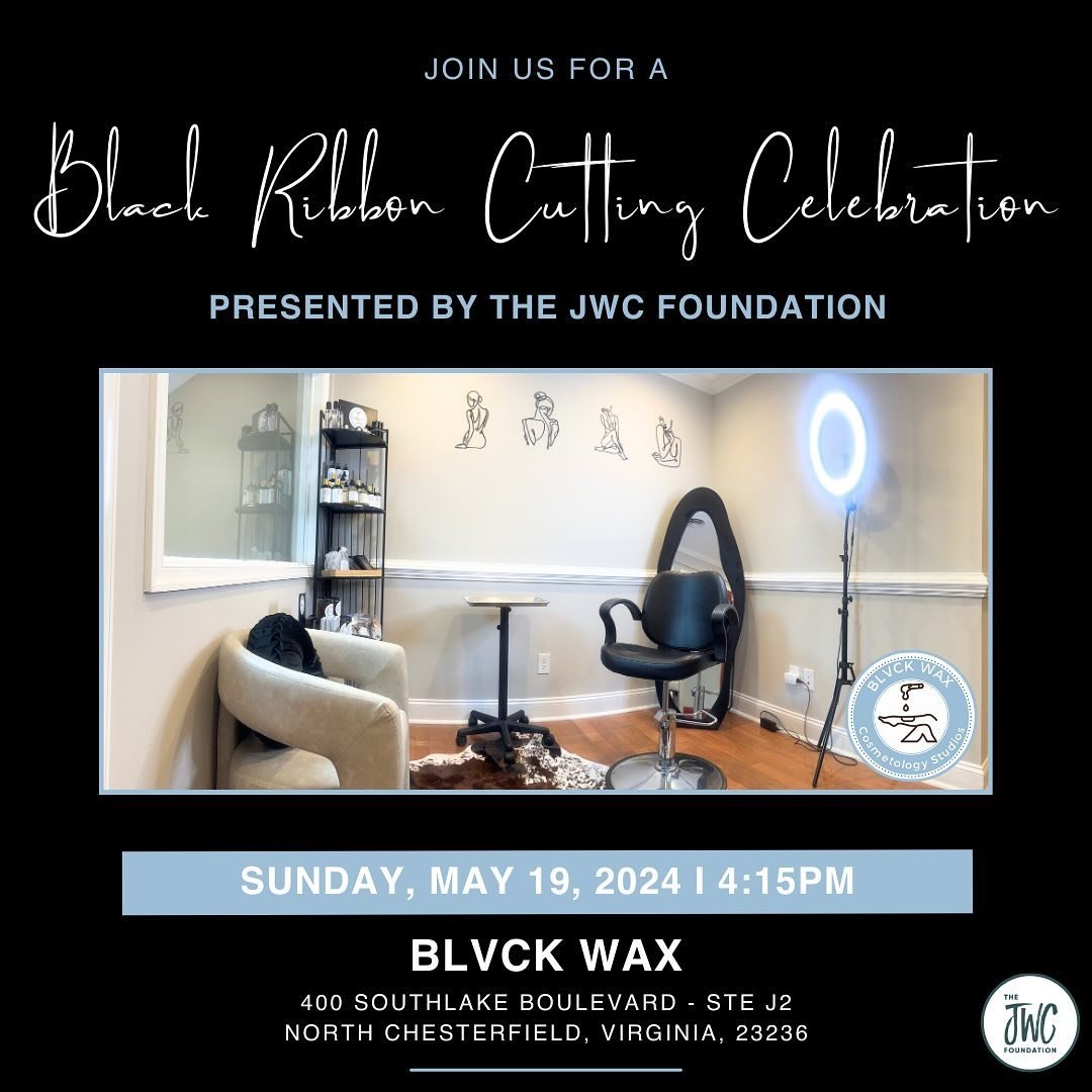Join us for the BLVCK WAX (@blvckwaxusa) Black Ribbon Cutting Celebration Sunday, May 19th at 4:15PM🎉

&ldquo;BLVCK WAX is committed to providing the highest quality waxing and beauty services. We use only the best products and techniques, and our t