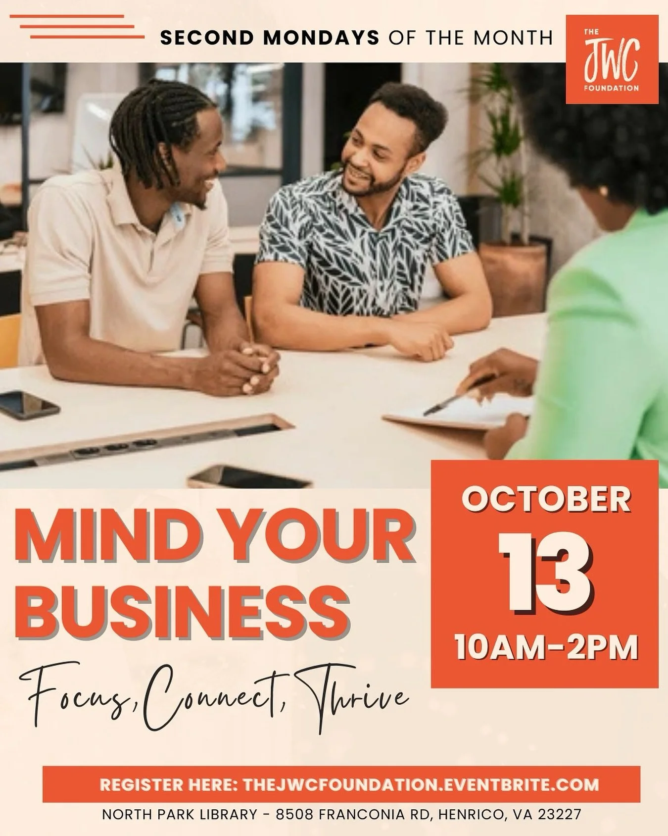 Can you believe Q4 is here?

It&rsquo;s the perfect time to reset, refocus, and finish the year strong&mdash;and we&rsquo;ve got just the space to help you do it.

Our next Mind Your Business: Co-Working Day is Monday, October 13th and it&rsquo;s the