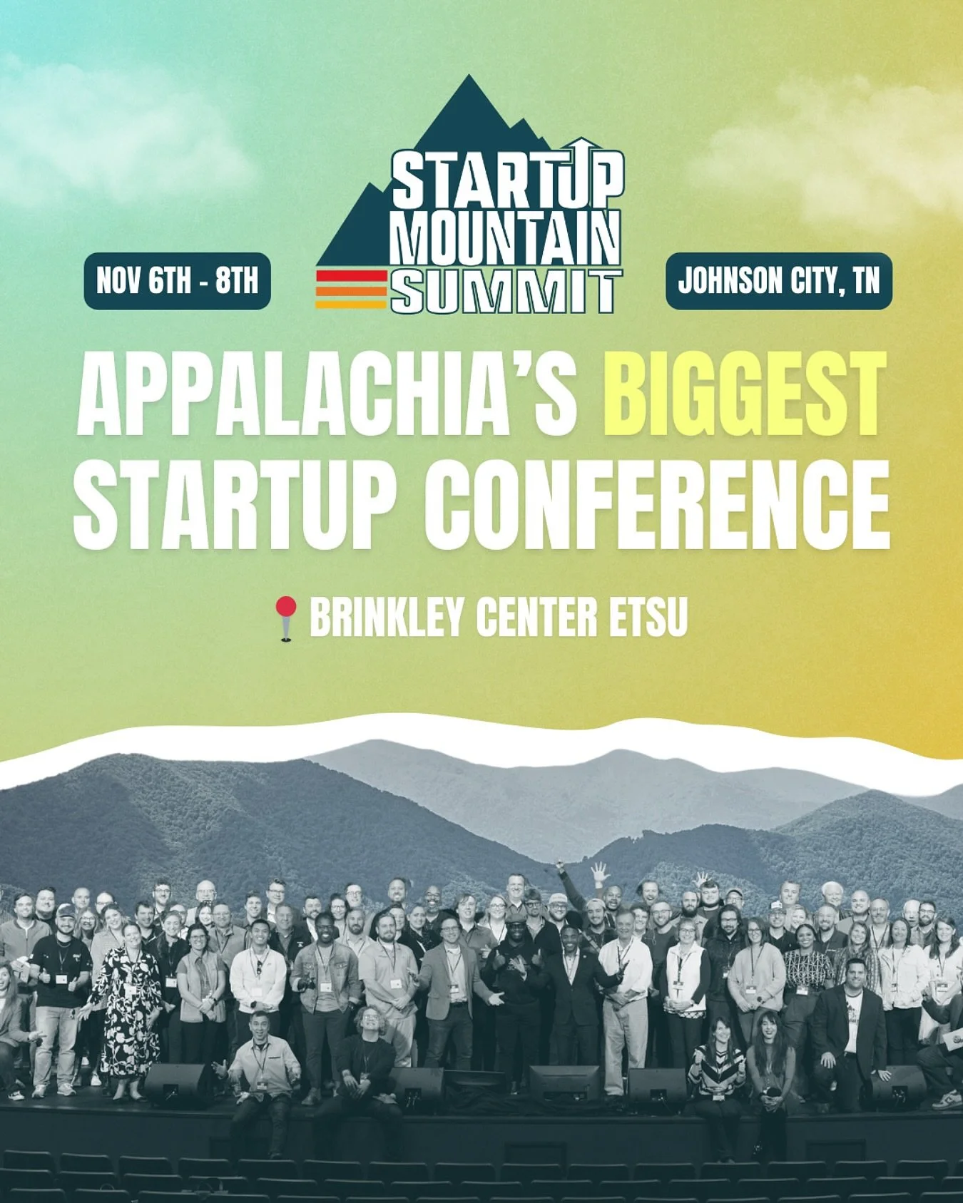 The BIGGEST startup conference in Appalachia is BACK! Start Up Mountain Summit powered by My Founders Forge returns November 6&ndash;8 in Johnson City, TN for a 3-day experience built to help you launch faster, grow stronger, and build the business y