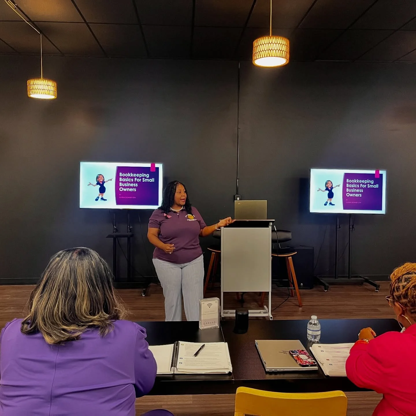 📚 Last night&rsquo;s Community Business Academy session was all about the books! 💵

We were joined by Catina Downey, CPA (@catina.downey1) and owner of NES Cornhole Lounge, who led an engaging discussion on bookkeeping for small business owners. A 