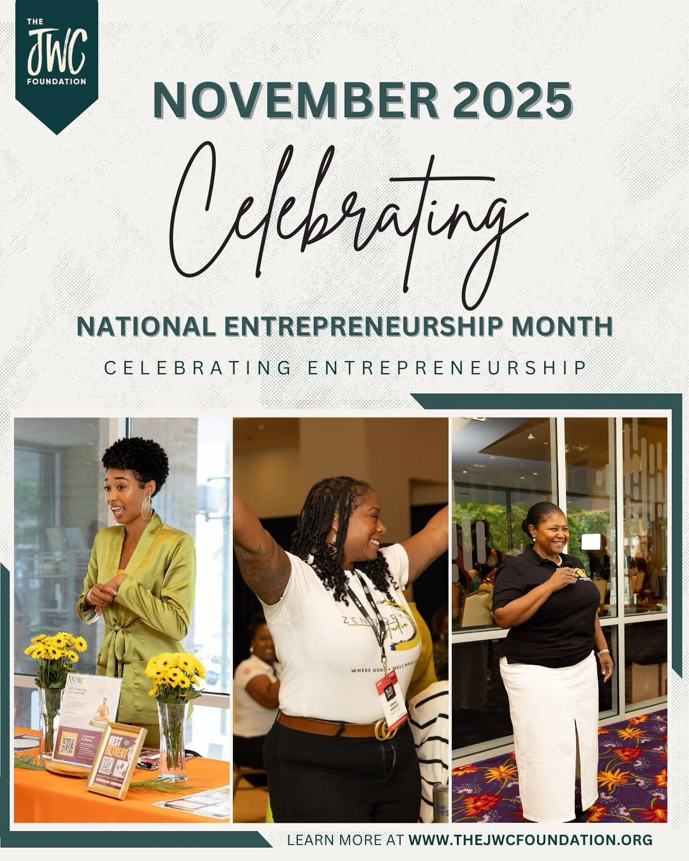 November is National Entrepreneurship Month!

A time to honor the innovators, risk-takers, and problem-solvers who move our communities forward. Today and all month long, we celebrate the courage, creativity, and resilience of entrepreneurs&mdash;esp
