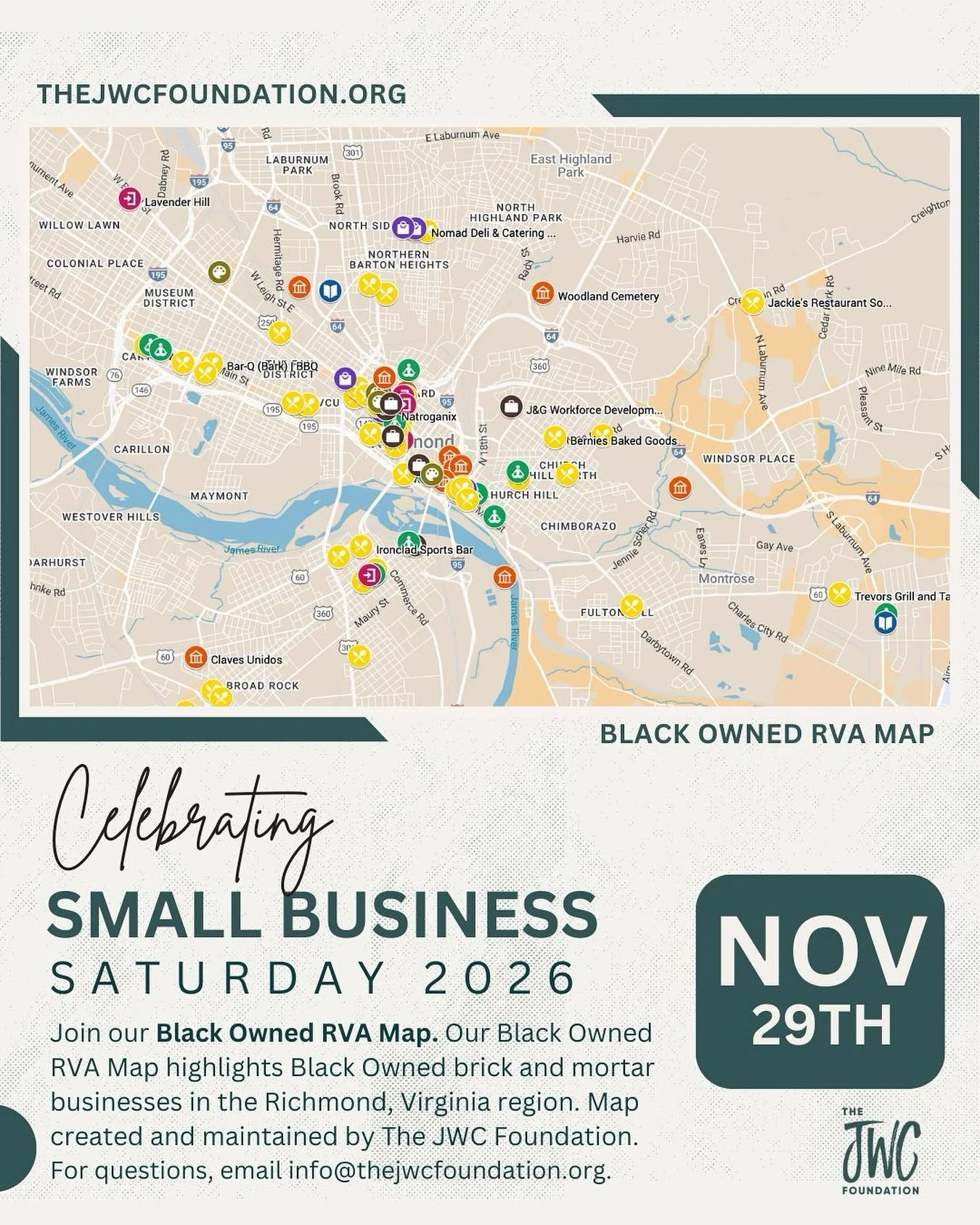 It&rsquo;s Small Business Saturday, and we&rsquo;re celebrating Black-owned businesses all across our community!

Today is the perfect day to shop intentionally, invest locally, and show love to the entrepreneurs who fuel our neighborhoods with creat