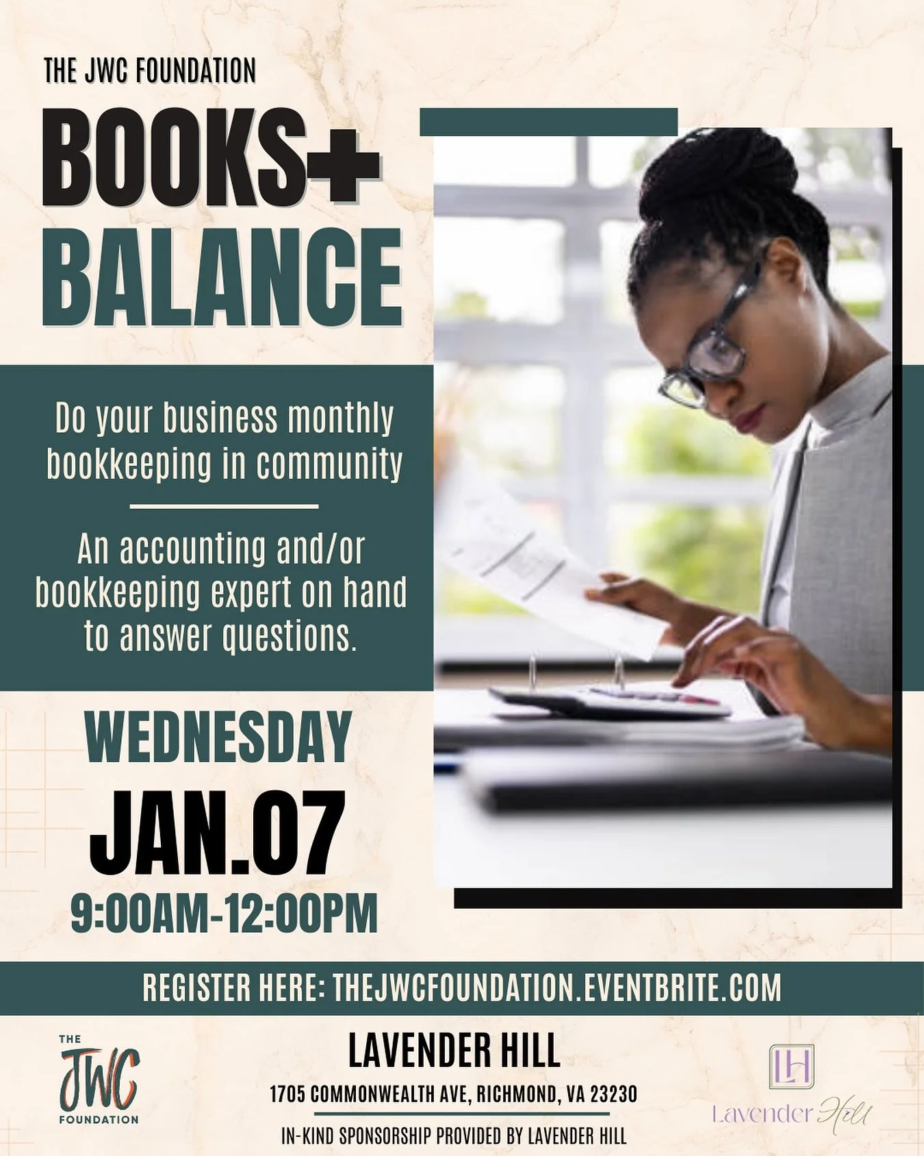 📊 Books + Balance is back! We&rsquo;re just days away from our first Books + Balance session of 2026 and there&rsquo;s still time to join us.
With tax season approaching, now is the perfect moment to organize receipts, clean up your books, and start