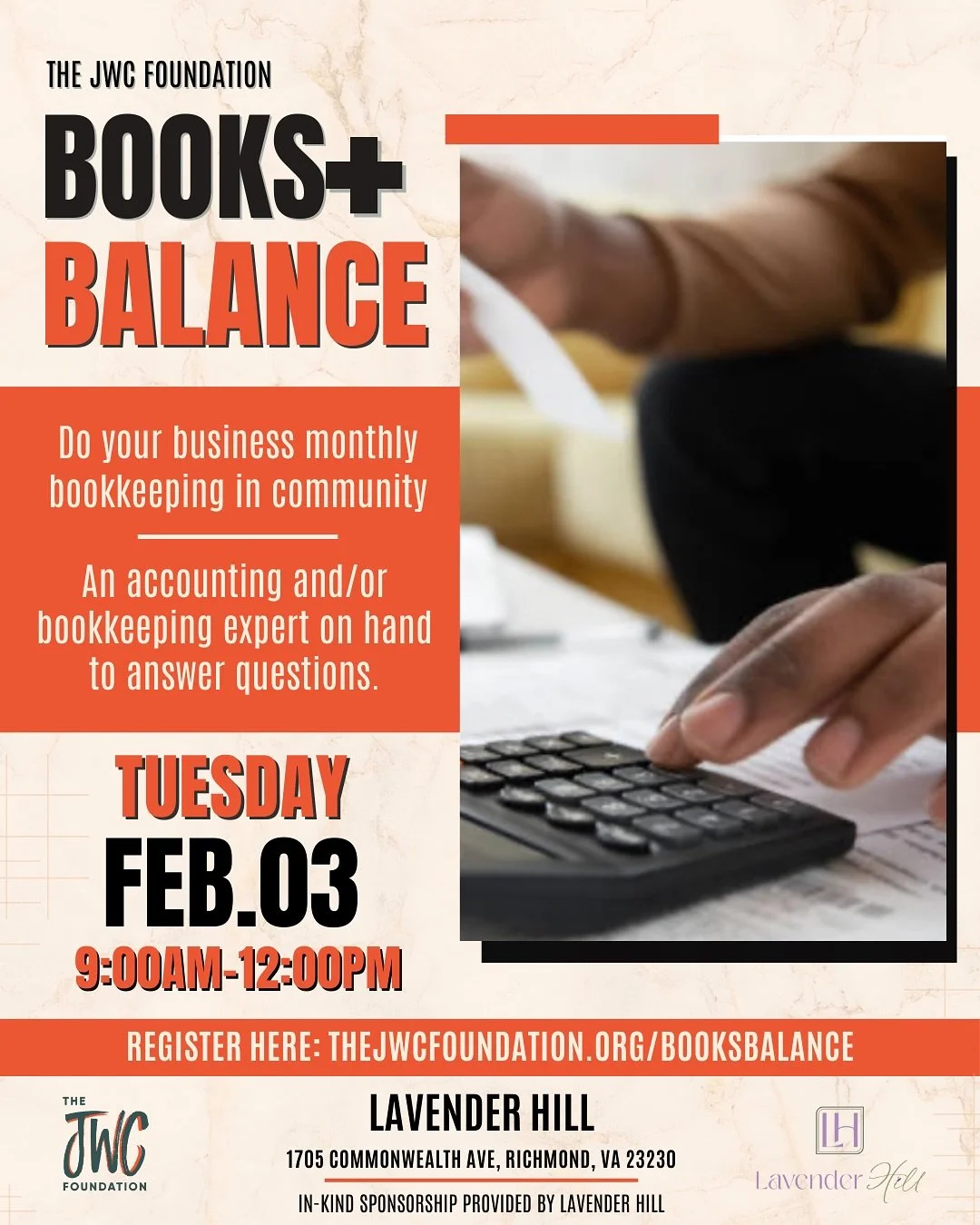 📊 Stuck in the winter weather this weekend? Gather those receipts and get ready for Books + Balance! ❄️🧾

We&rsquo;re back with our next Books + Balance on Tuesday, February 3rd, and we&rsquo;ve officially moved to a NEW day! This session (and all 