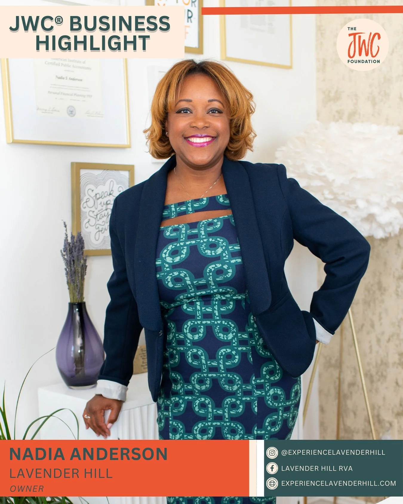 This month, we&rsquo;re excited to highlight Lavender Hill (@experiencelavenderhill) , founded by Nadia Anderson (@meetnadiaanderson) . Lavender Hill is a garden venue and creative retreat in the heart of Richmond, Virginia, intentionally designed fo