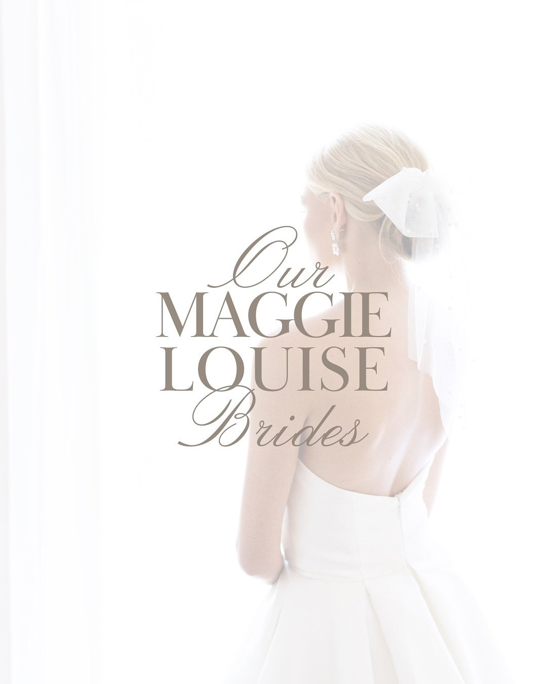 Introducing the newest Maggie Louise brides! So excited + grateful to work with each and every one of them! 🤍