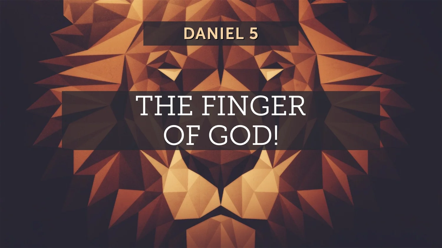 The Finger of God!