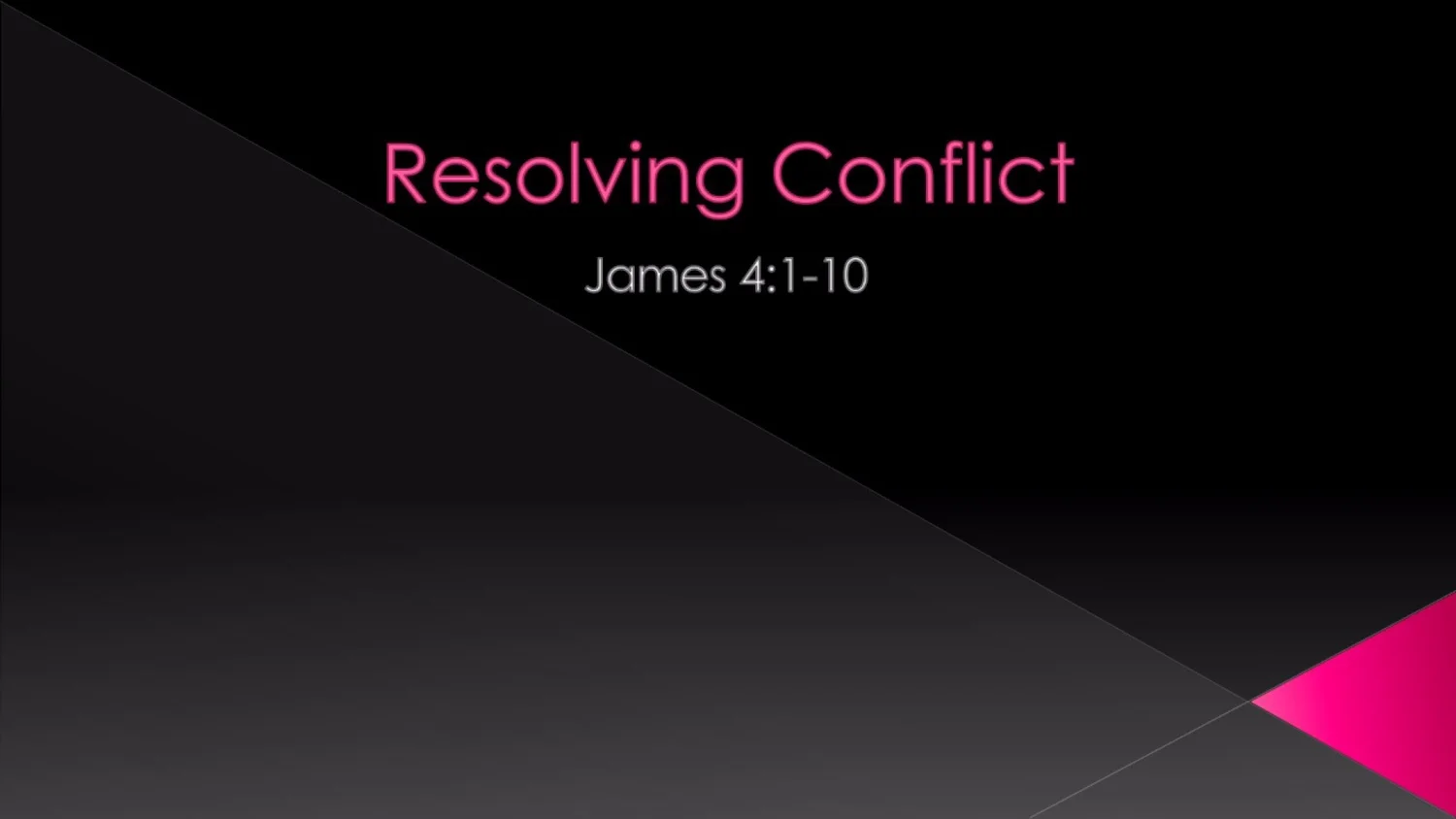 Resolving Conflict