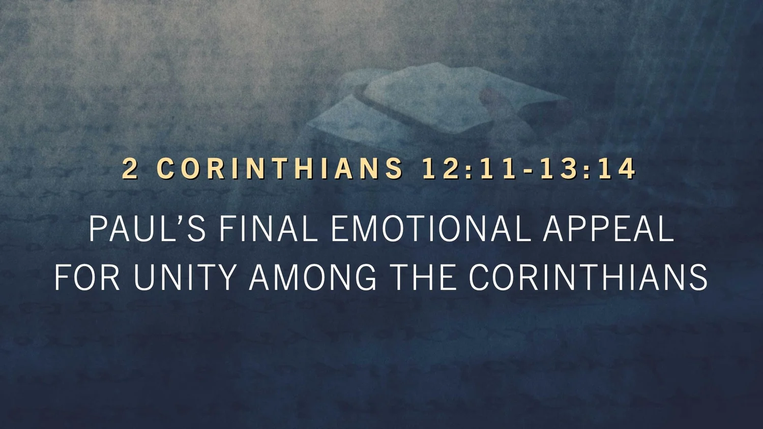 Final Emotional Appeal for Unity