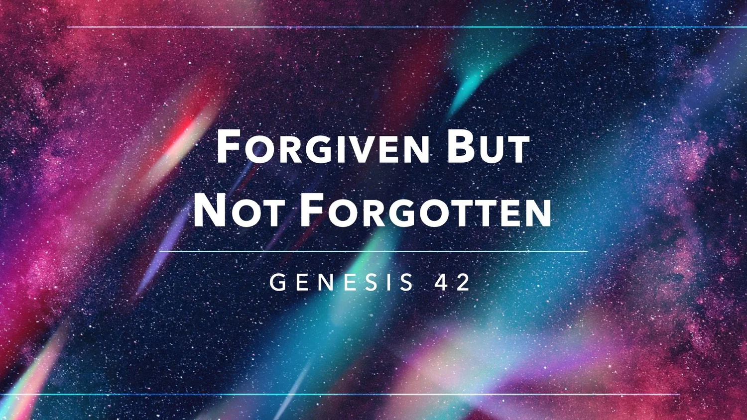 Forgiven But Not Forgotten