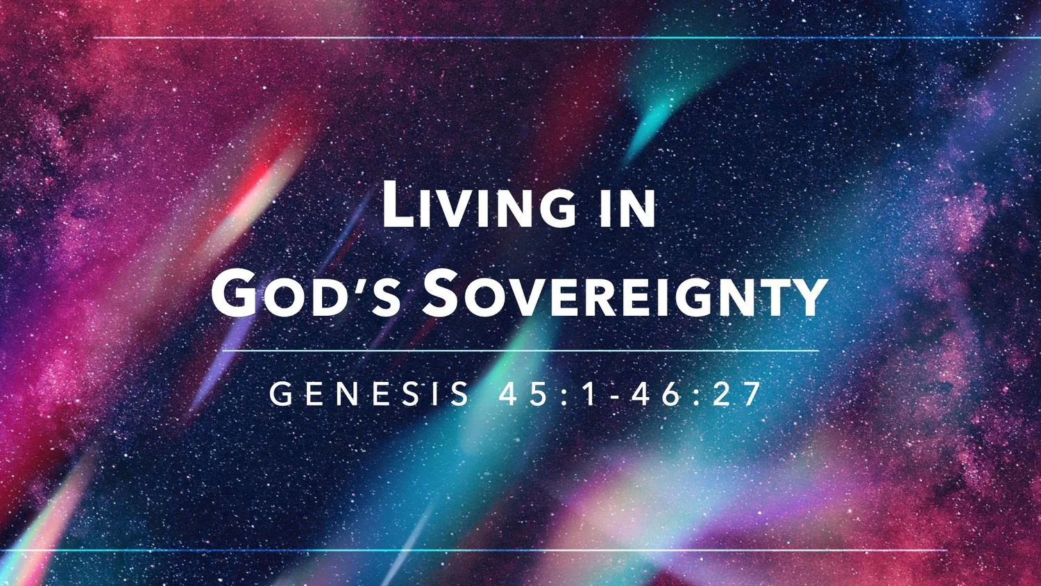 Living in God's Sovereignty