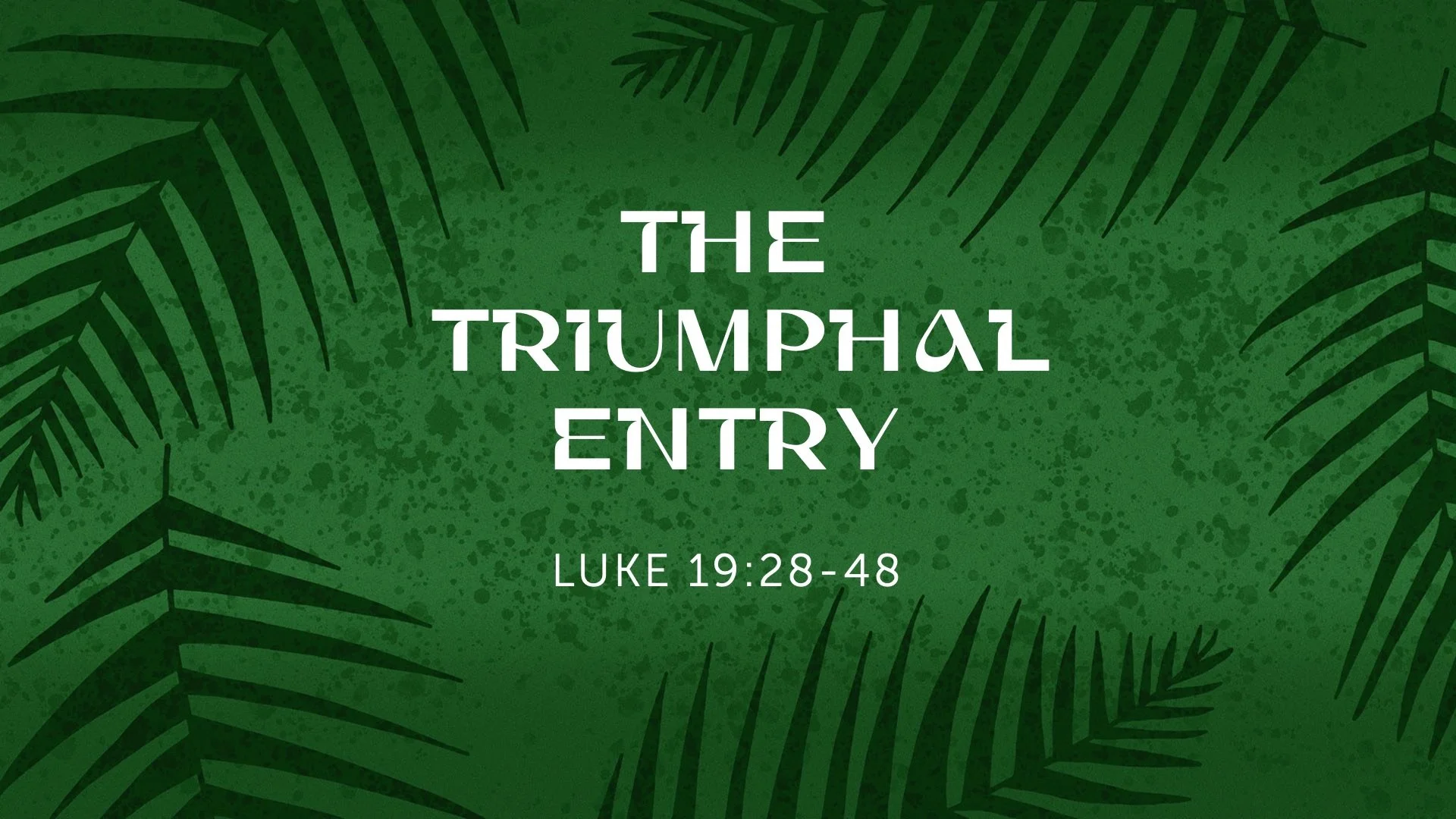 The Triumphal Entry