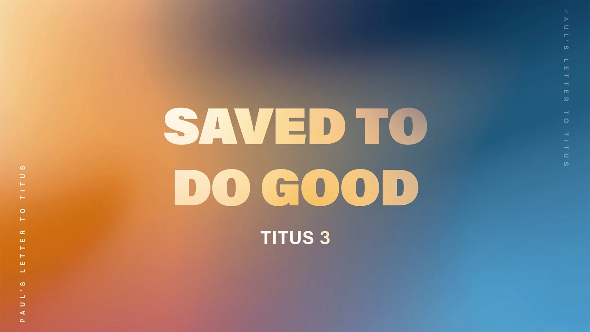 Saved To Do Good