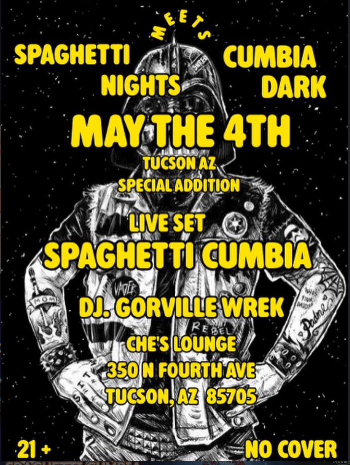 Spaghetti Cumbia and DJ Gorville Wrek Presents: Spaghetti Nights Meets Cumbia Dark 