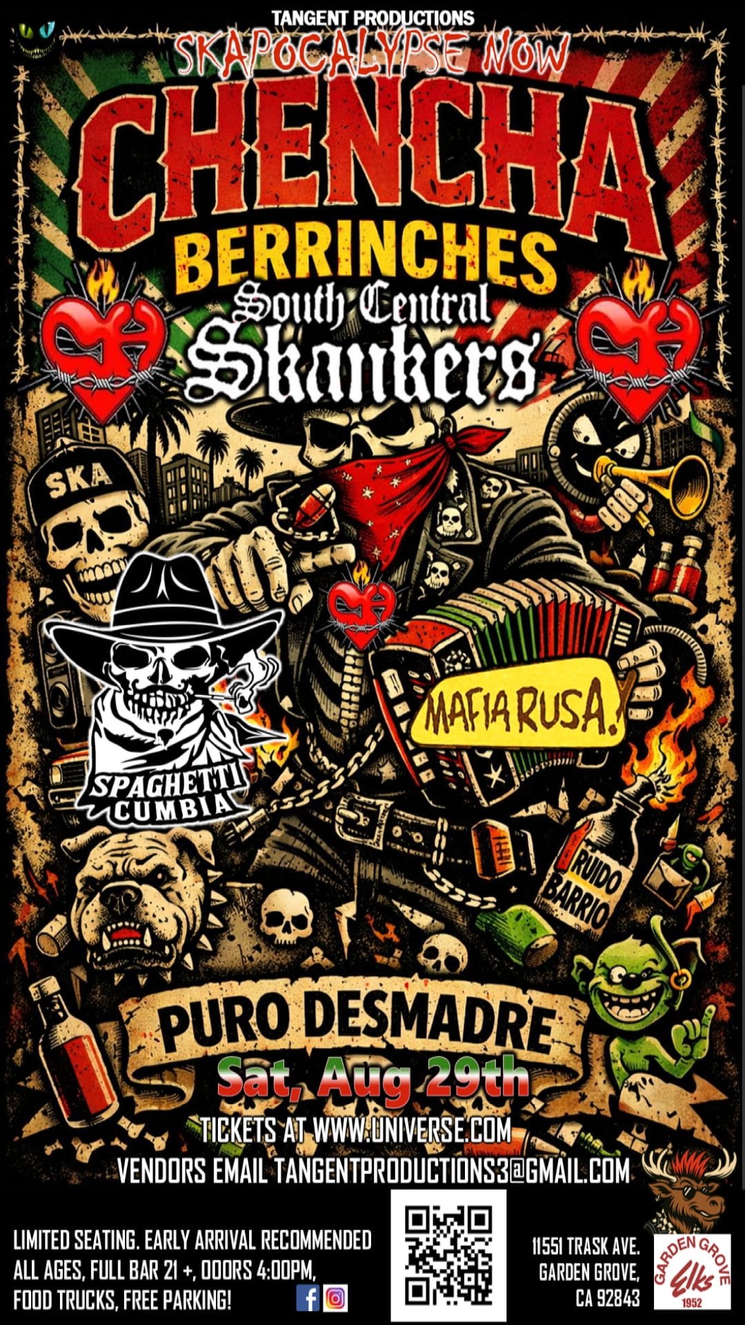 Skapocalypse-Chencha Berrinches, South Central Skankers, Spaghetti Cumbia!