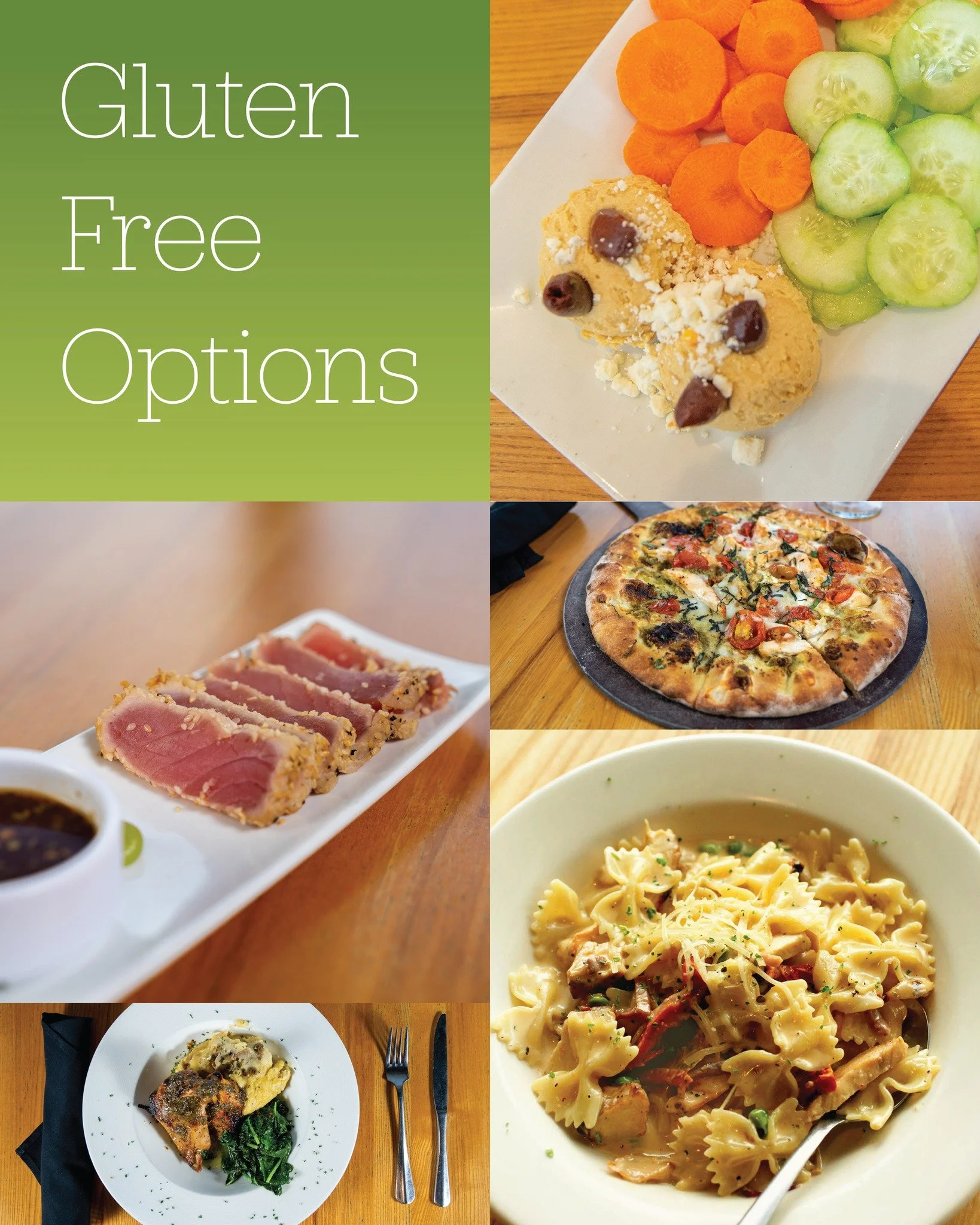 We want everyone who visits Napa Flats to feel welcomed and have the opportunity to have something delicious. Ask your server today for our Gluten Free menu today!

#napaflats #glutenfree #eatlocaltulsa #celiacdiseaseawareness #napaflatstulsa #nation