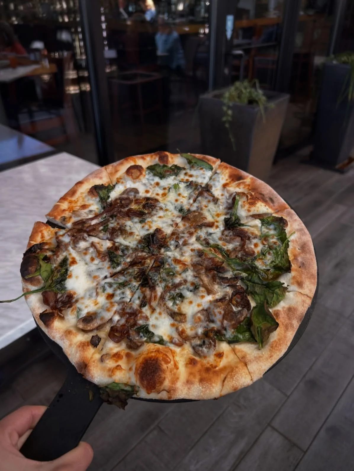Midweek cravings??

Our Mush N&rsquo; Spin pizza is looking mighty fine and ready for you to dig in! 
 
Now the real question&hellip;
Ranch with your pizza? 👇