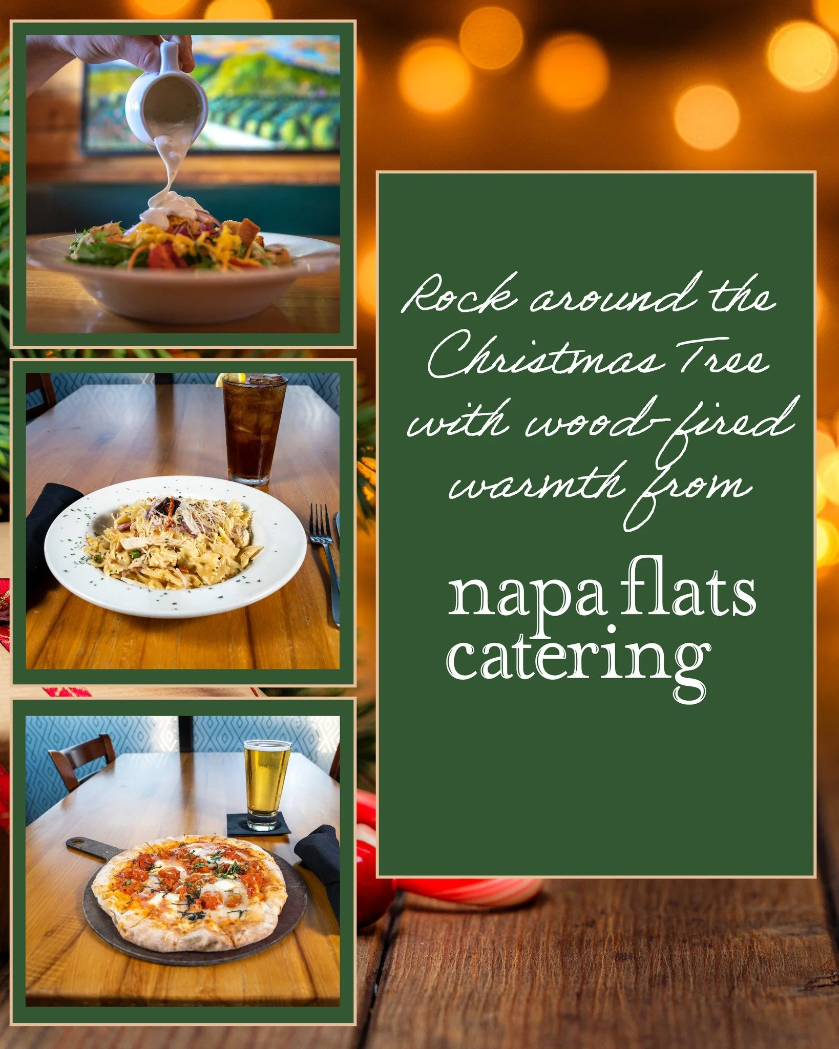 Rocking around the Christmas tree never tasted so good! 
Hurry and book your Napa Flats catering for your holiday event today before it's too late!

#napaflats #holidayseason  #eatlocaltulsa #party #napaflatstulsa #catering #bestrestauranttulsa #funt