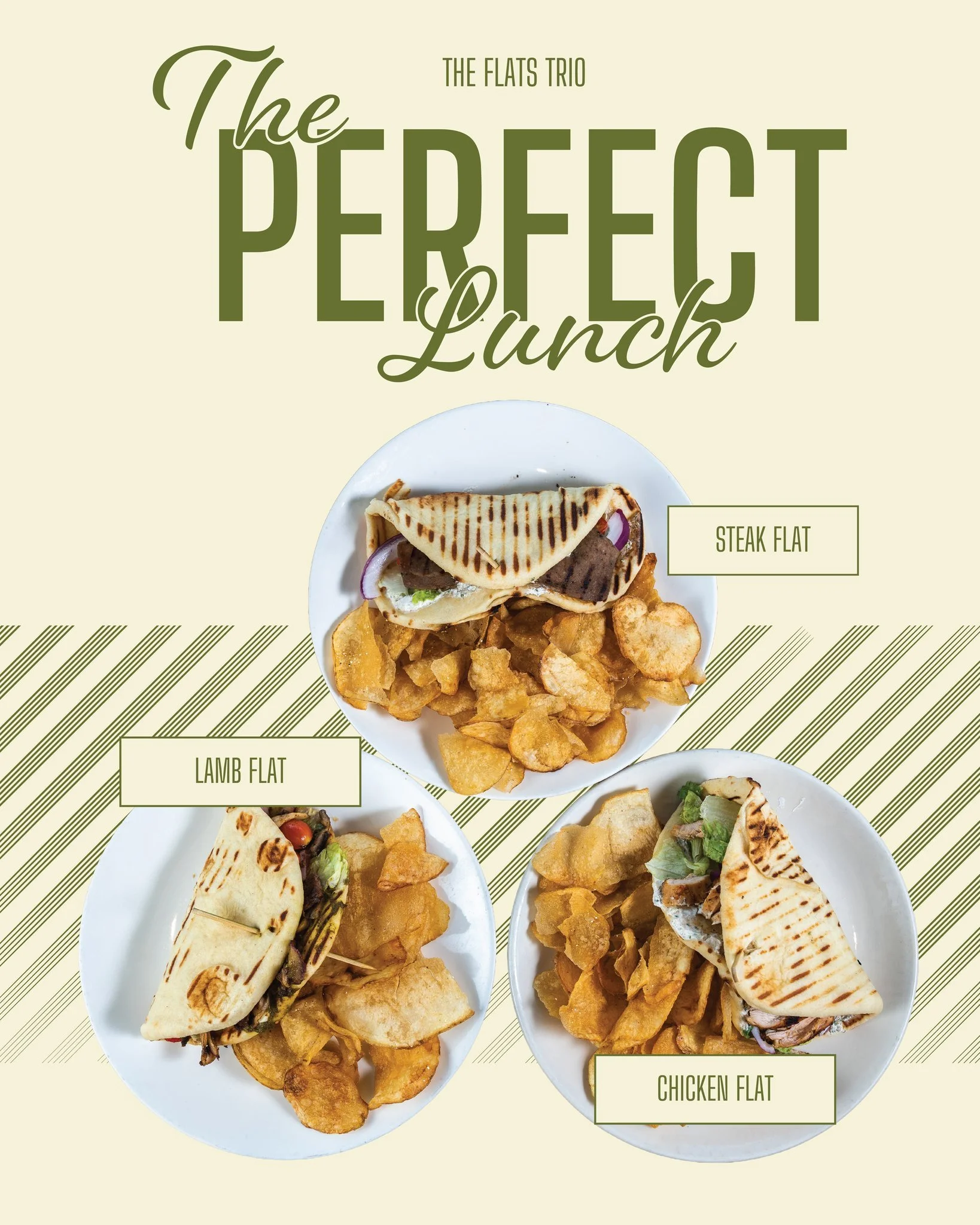 The perfect lunch, three different ways.

#napaflats #theperfectlunch #eatlocaltulsa #steak #napaflatstulsa #chicken #bestrestauranttulsa #lamb #savor #918eats #johncrancer