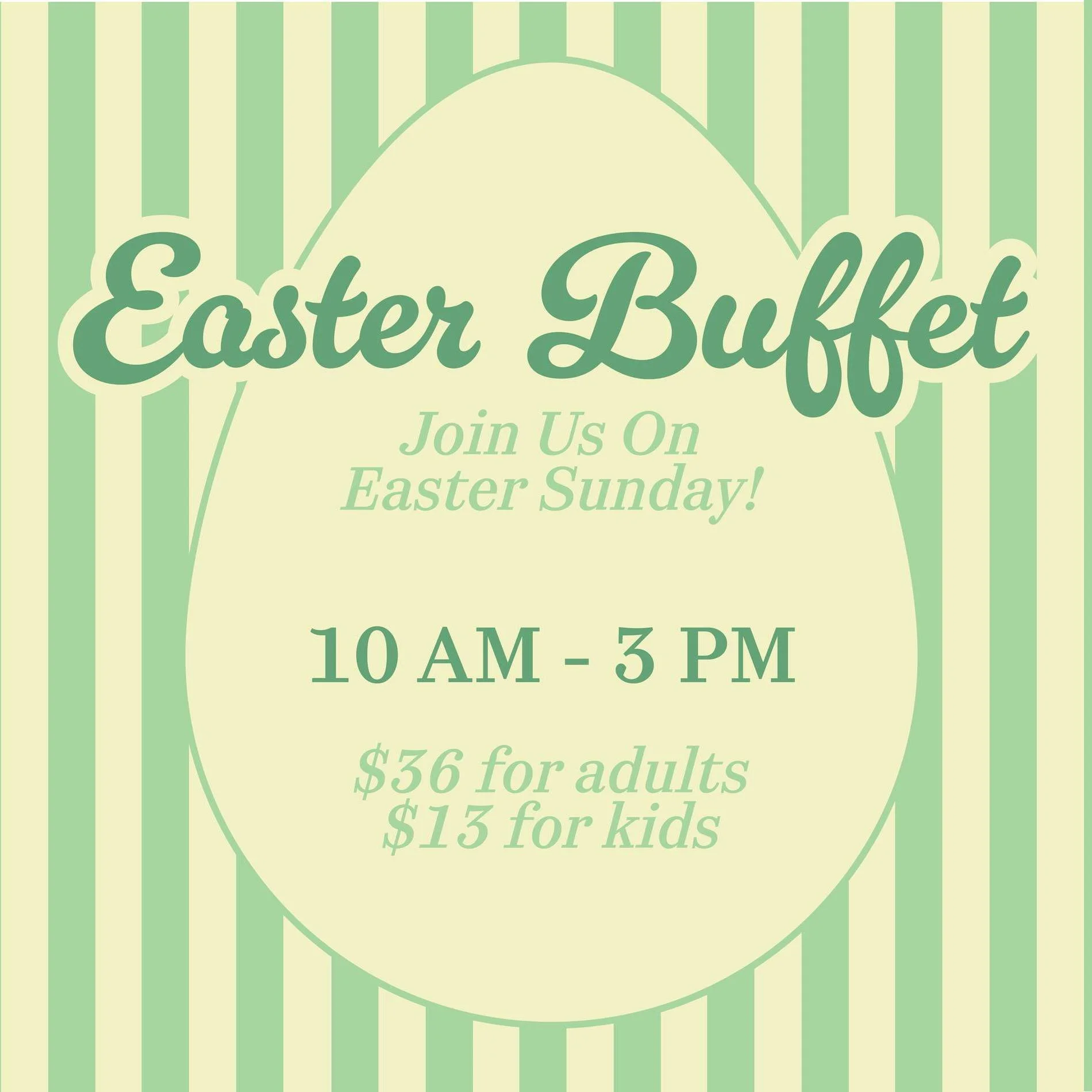 Napa Flats Tulsa invites you to our annual Easter buffet! All your favorites and more! $36 adults, $13 children. 

#napaflats #easter  #eatlocaltulsa #eastersunday  #napaflatstulsa #buffet #bestrestauranttulsa #funtimes #savor #918eats #johncrancer