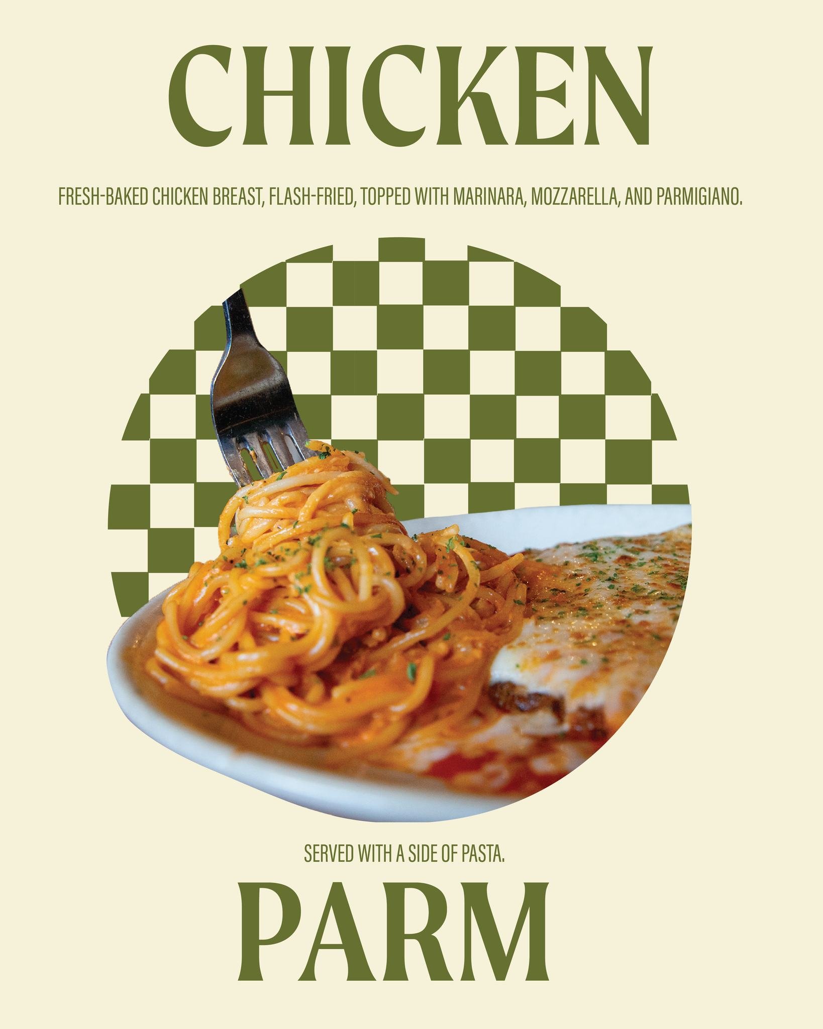 Get your fork ready. 🍴✨
Fresh-baked chicken, rich house-made marinara, and a generous layer of bubbly cheese. One bite and you&rsquo;ll know why it&rsquo;s a guest favorite.

#napaflats #chickenparm #eatlocaltulsa #pasta #napaflatstulsa #favorites #