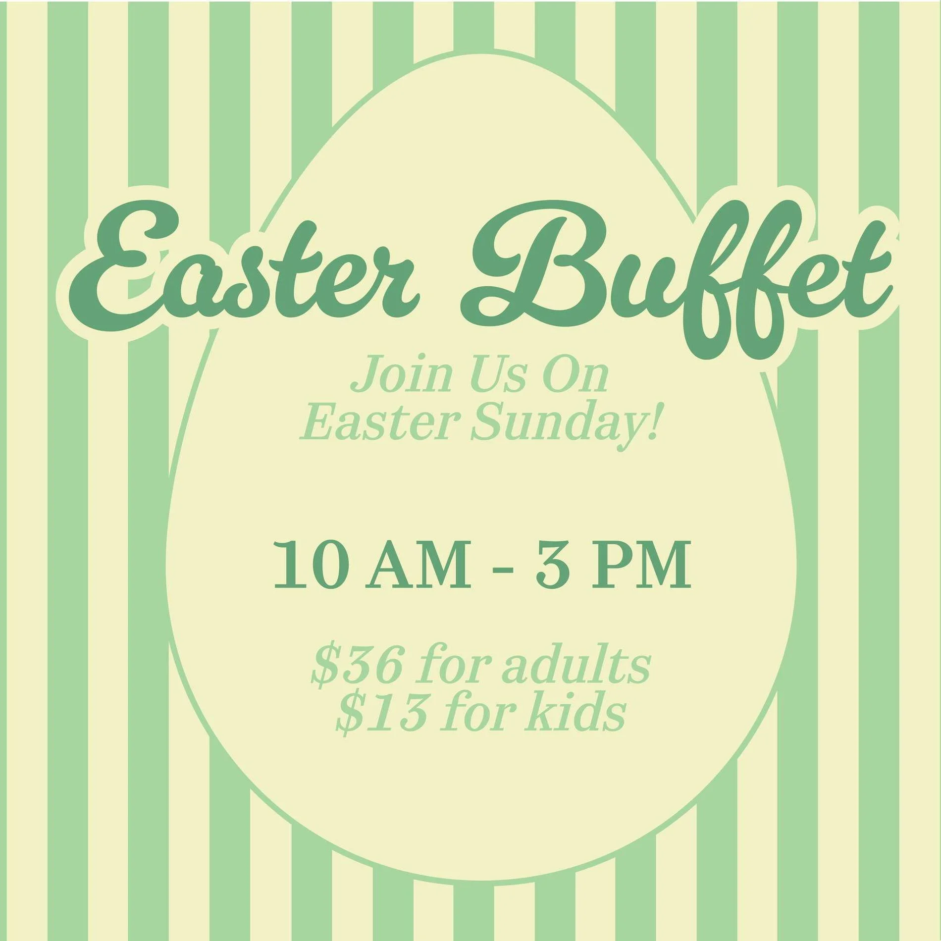 Reminder that Napa Flat Tulsa's famous Easter brunch is this Sunday! Don't miss out on this delicious special event!🐇

#napaflats #happyeaster  #eatlocaltulsa #brunch  #napaflatstulsa #eastereggs #bestrestauranttulsa #funtimes #savor #918eats #johnc