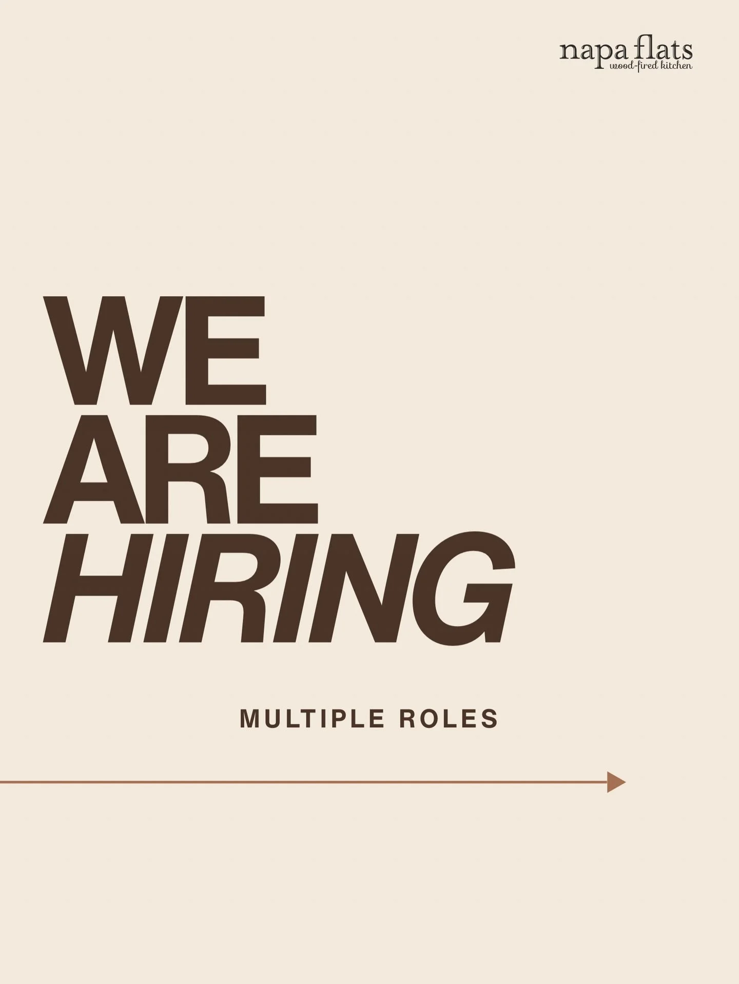 We&rsquo;re hiring! Swipe to see our open positions and find your fit. 

Link in our bio to view full descriptions &amp; apply!
&bull;
&bull;
&bull;
&bull;

#napaflatswoodfiredkitchen #napaflatsbistro #collegestationjobs #nowhiring