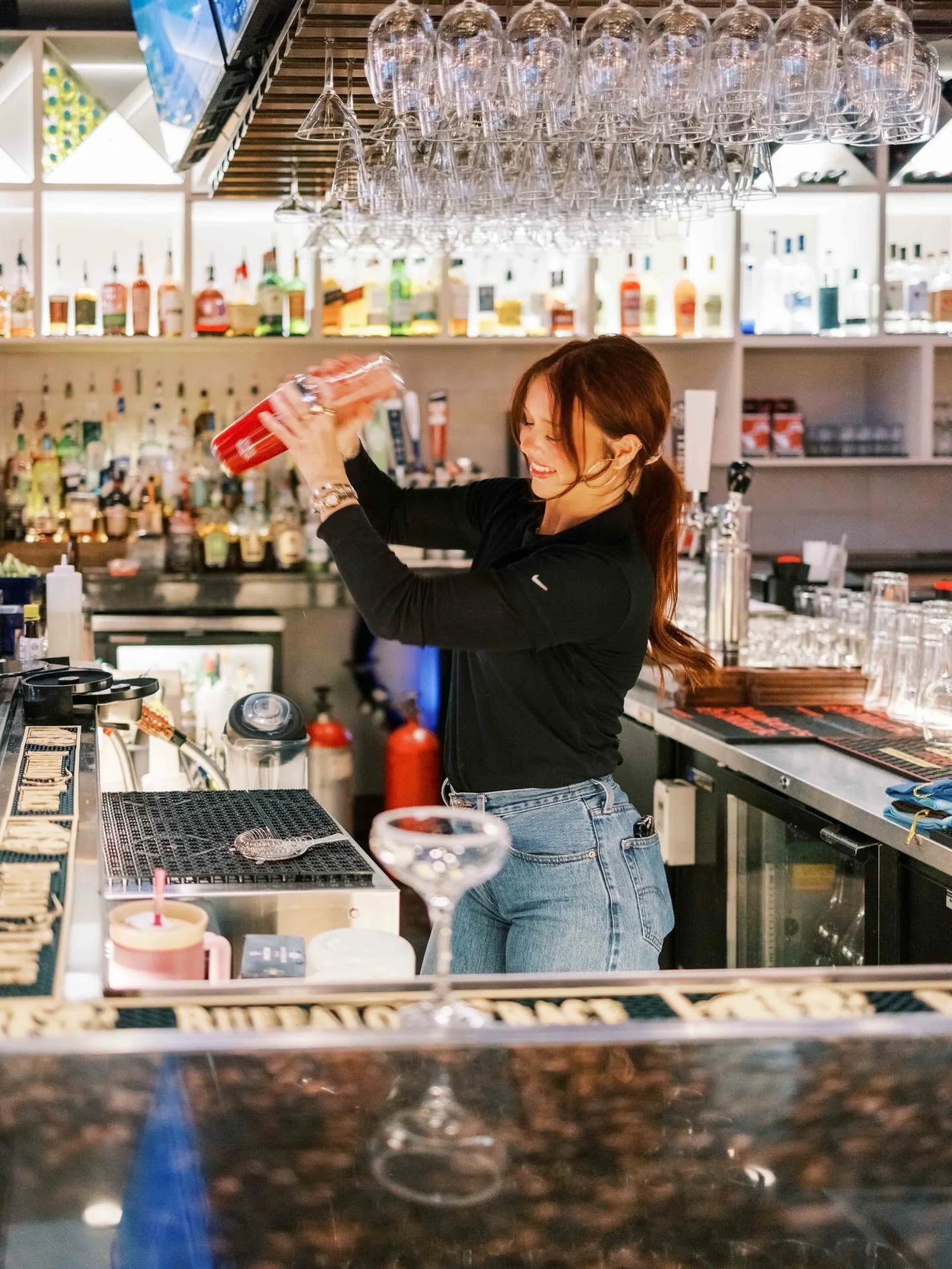 A little shake, a little pour, and a whole lot of flavor. 🍓🍸 Come see what&rsquo;s being crafted behind the bar at Napa Flats!

#cocktail #happyhour