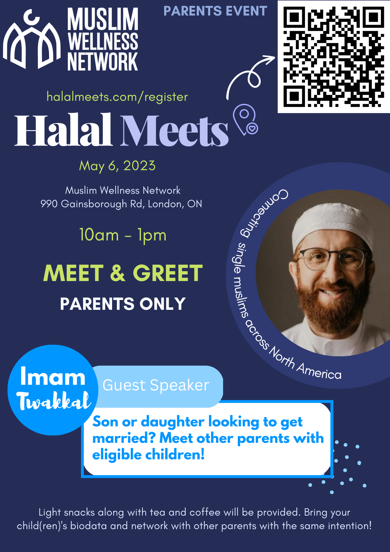 Halal Meets Parents Only Meet & Greet with Imam Abd Alfatah Twakkal