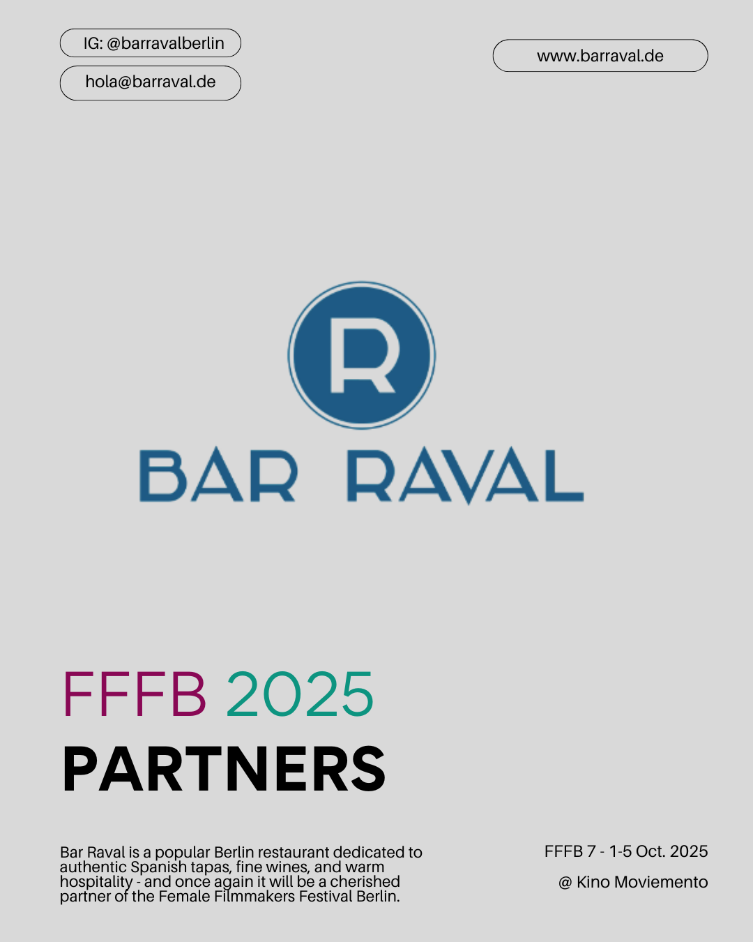 Partners 2025: Bar Raval