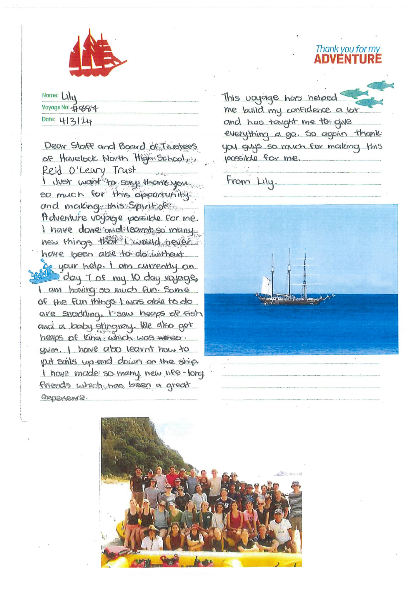 Spirit of New Zealand 2024: Lily's Journey