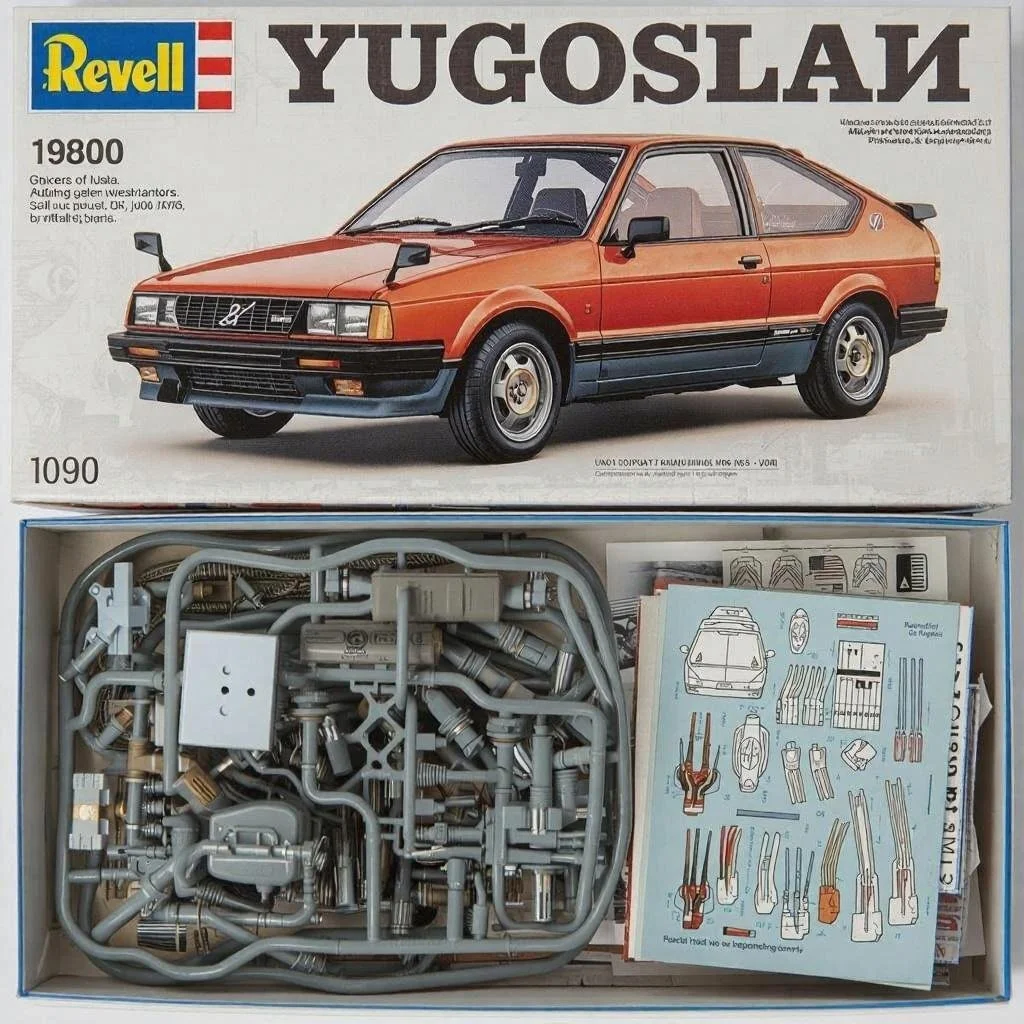 Rare Serbian model kit, 1982.