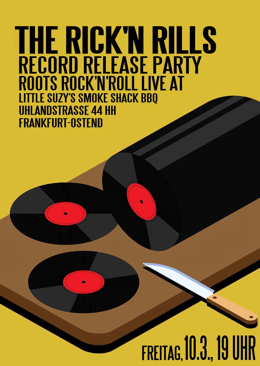 Roll Roll Roll; LP Release Party at little suzy's smoke shack bbq frankfurt