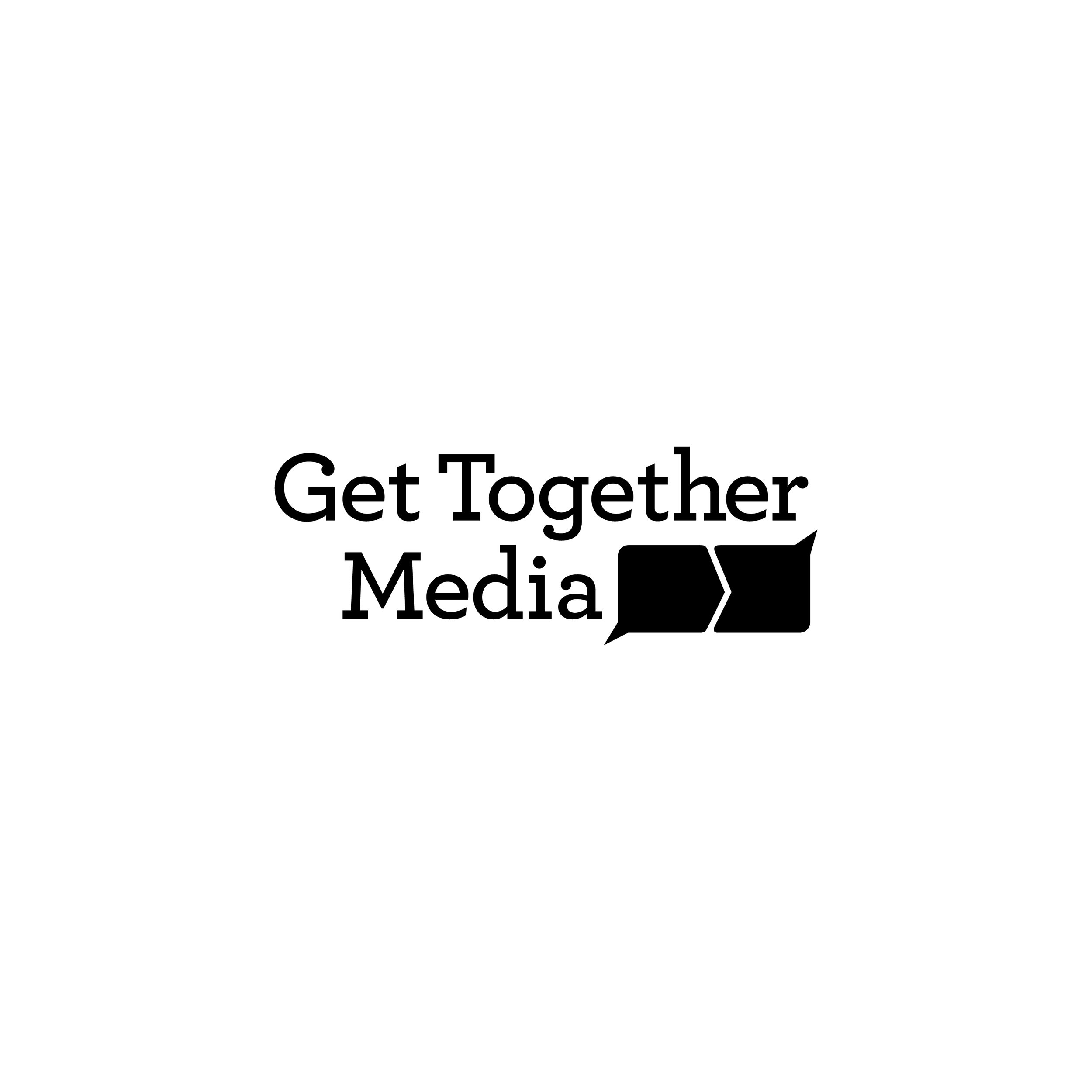 Logo for a media group that enhances communication between companies and their consumers.