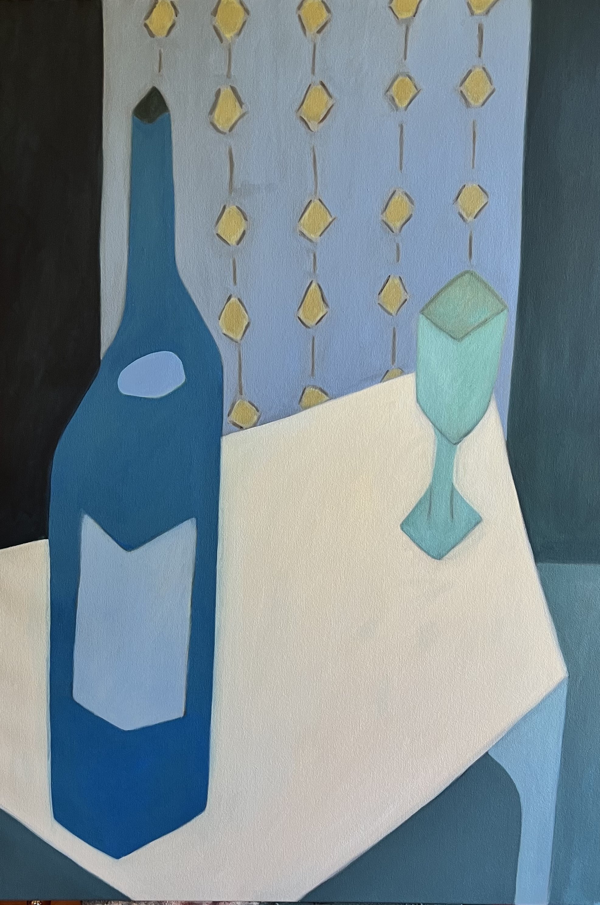 Blue Bottle/Green Glass | Oil on Canvas 