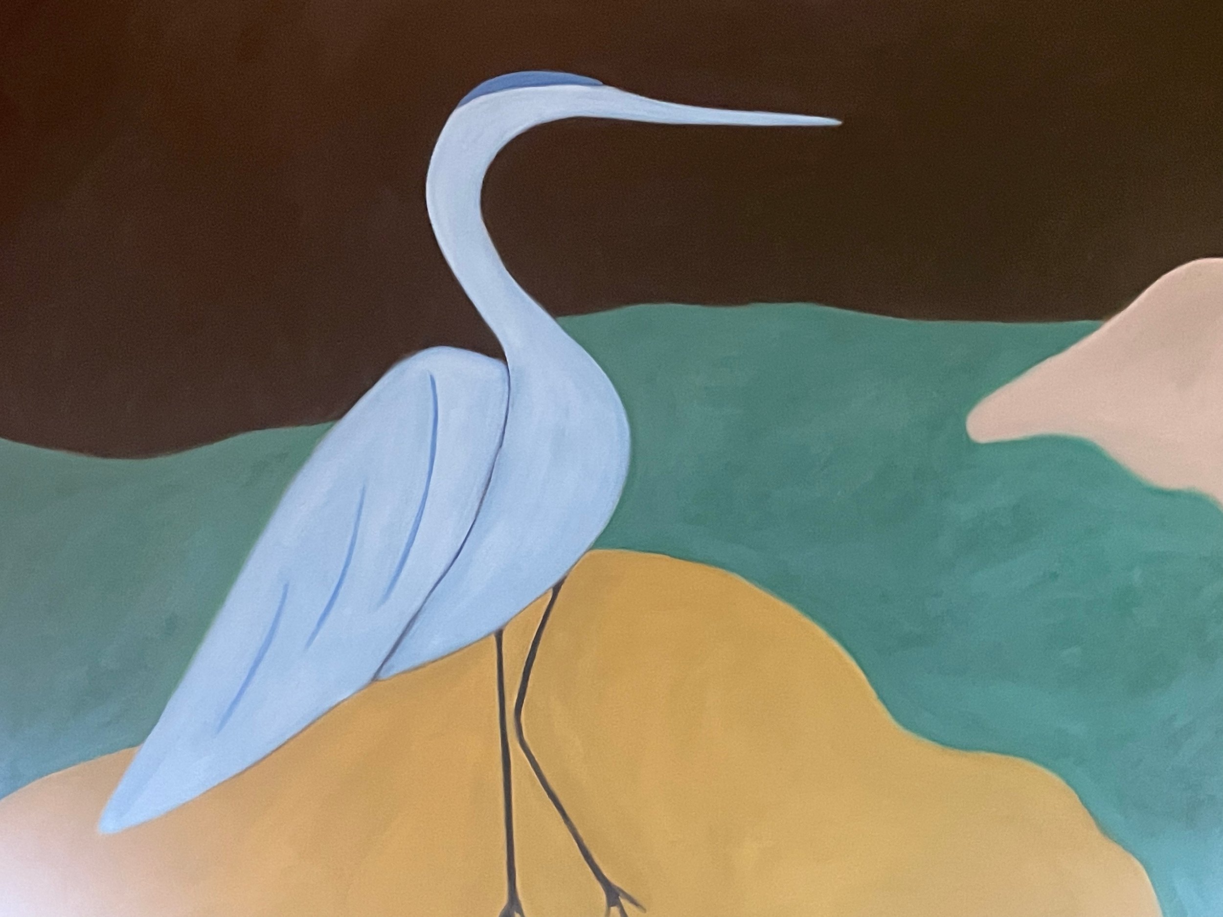 Blue Heron | Oil on Canvas 