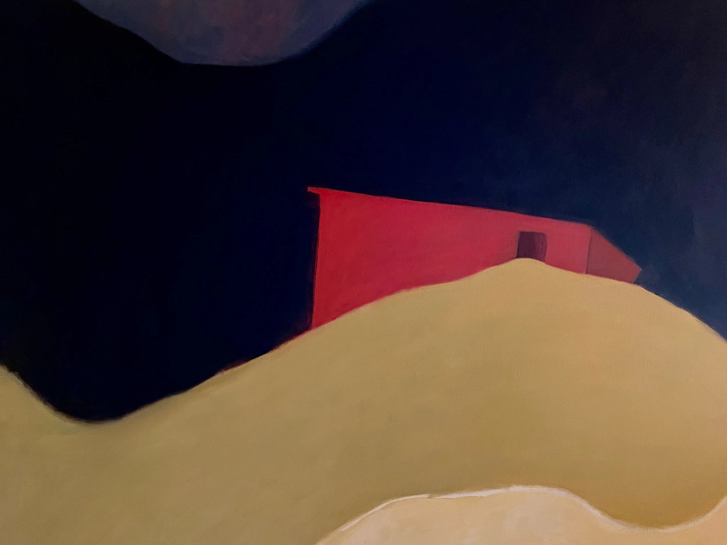 Red Barn/Yellow Hill | Oil on Canvas 